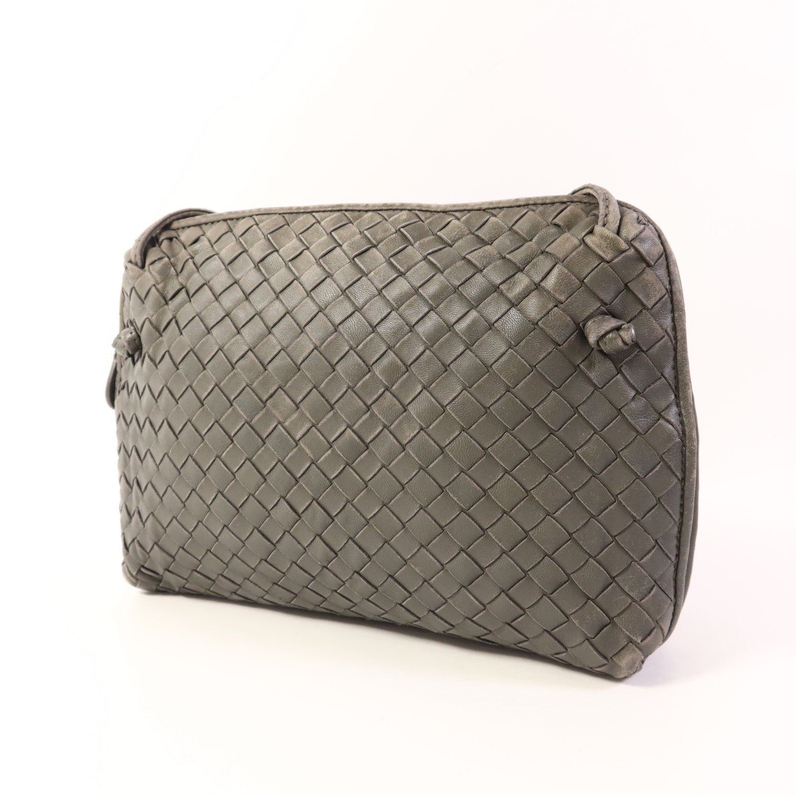 BOTTEGA VENETA 羊皮皮革Shoulder Bag銀扣肩背袋