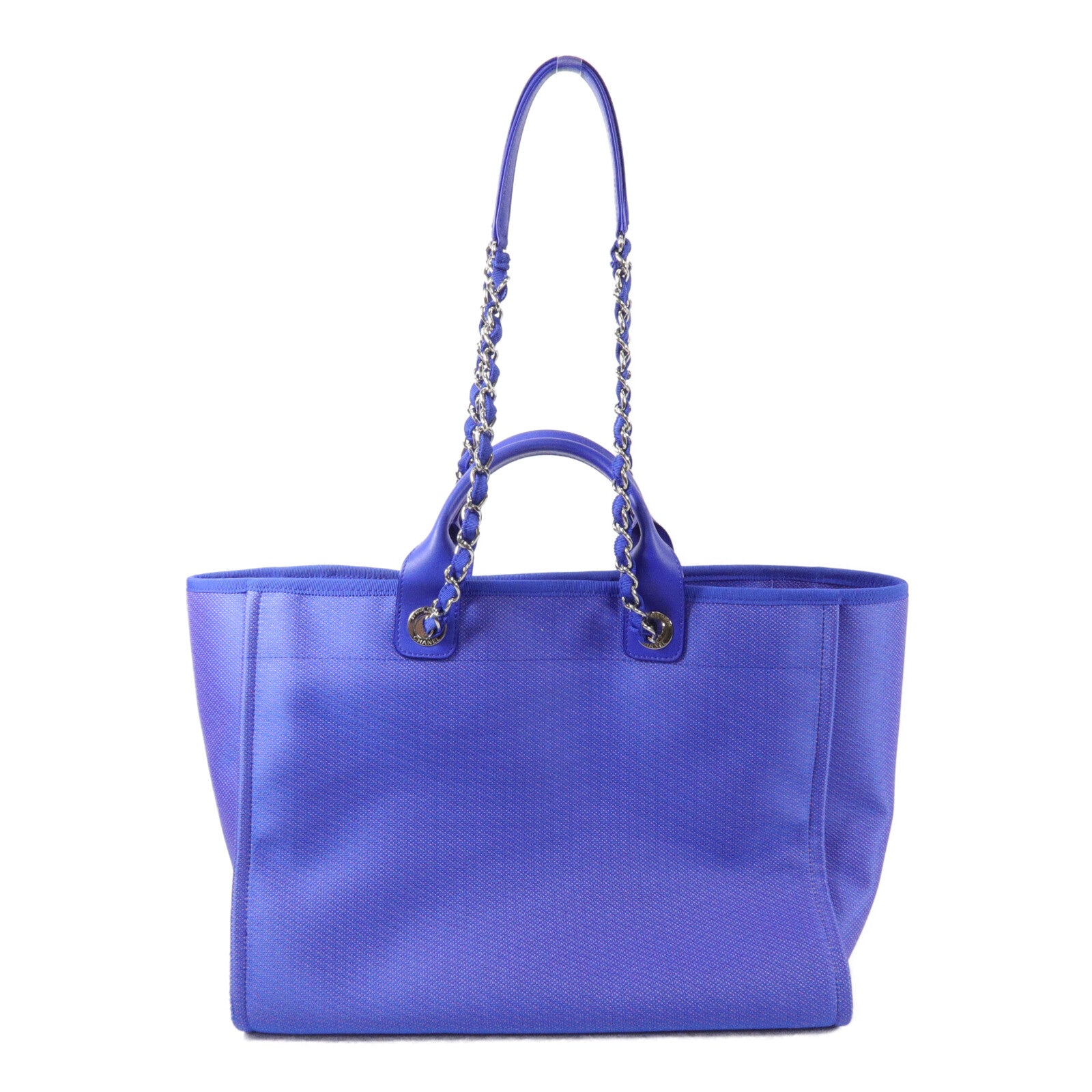 CHANEL 尼龍Deauville Large Tote鏈帶手挽肩背兩用袋