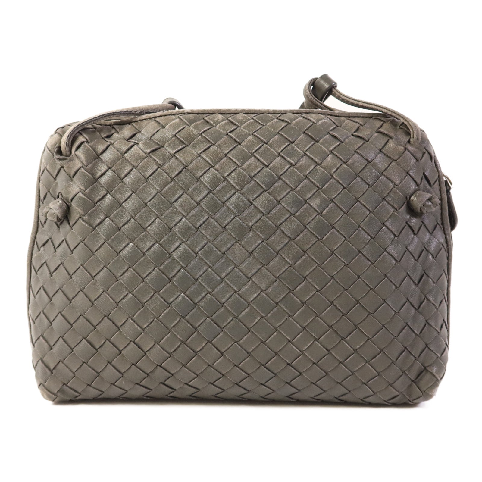 BOTTEGA VENETA 羊皮皮革Shoulder Bag銀扣肩背袋