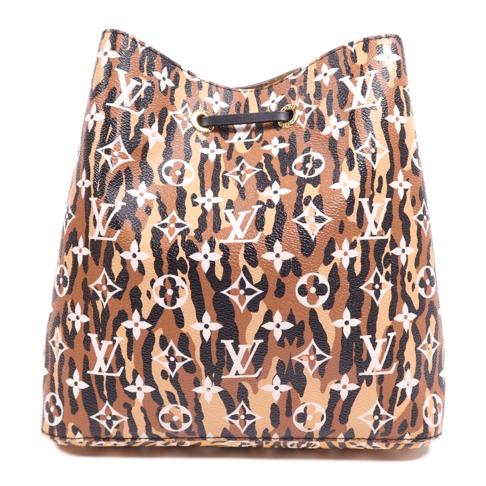 LOUIS VUITTON Monogram Jungle NéoNoé MM金扣肩背袋