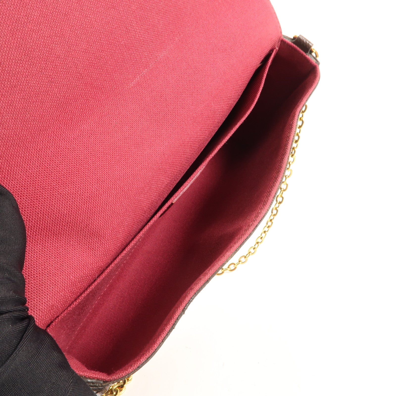 LOUIS VUITTON Monogram Pochette Felicie金扣鏈帶肩背袋