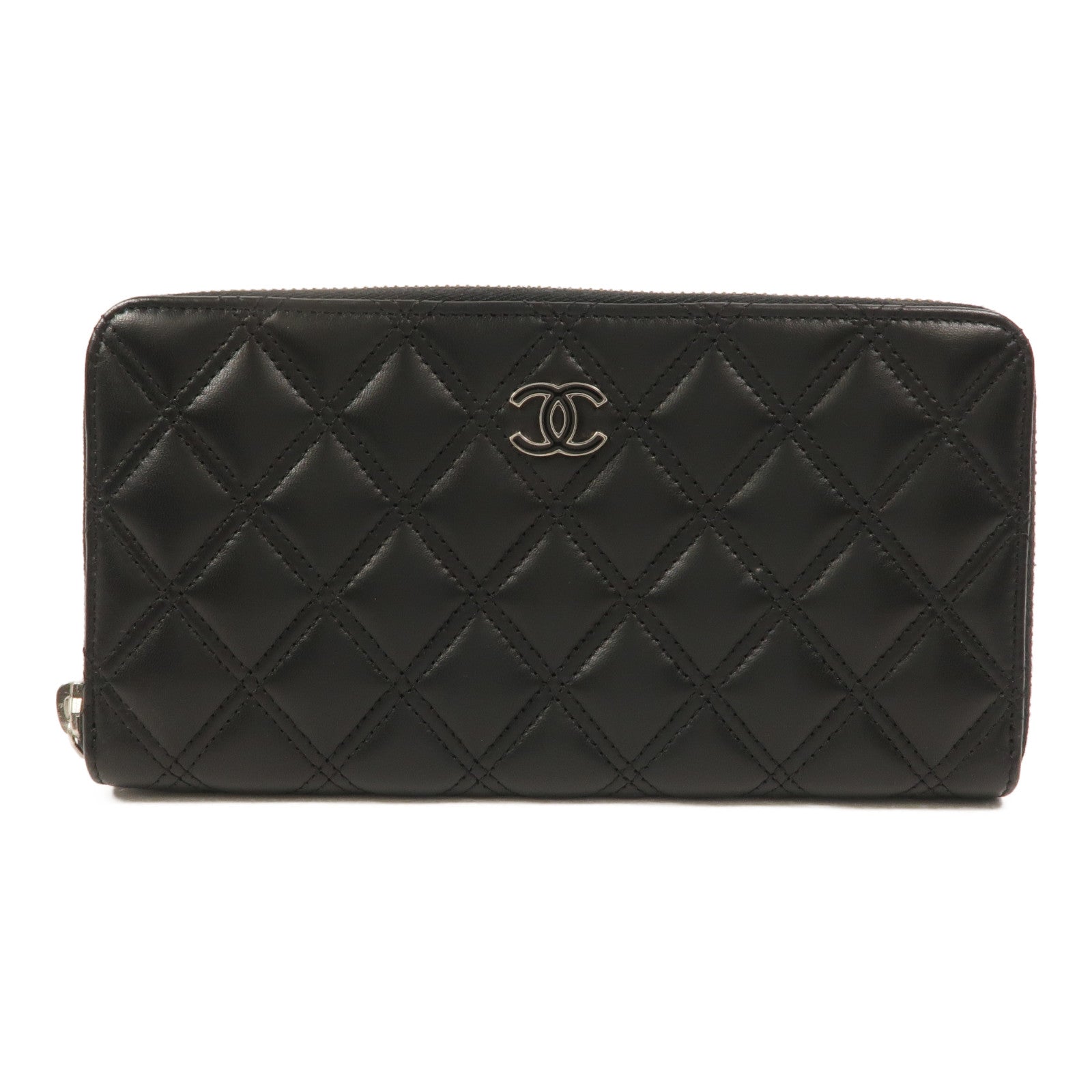 CHANEL 羊皮皮革Zipper Long Wallet長錢包