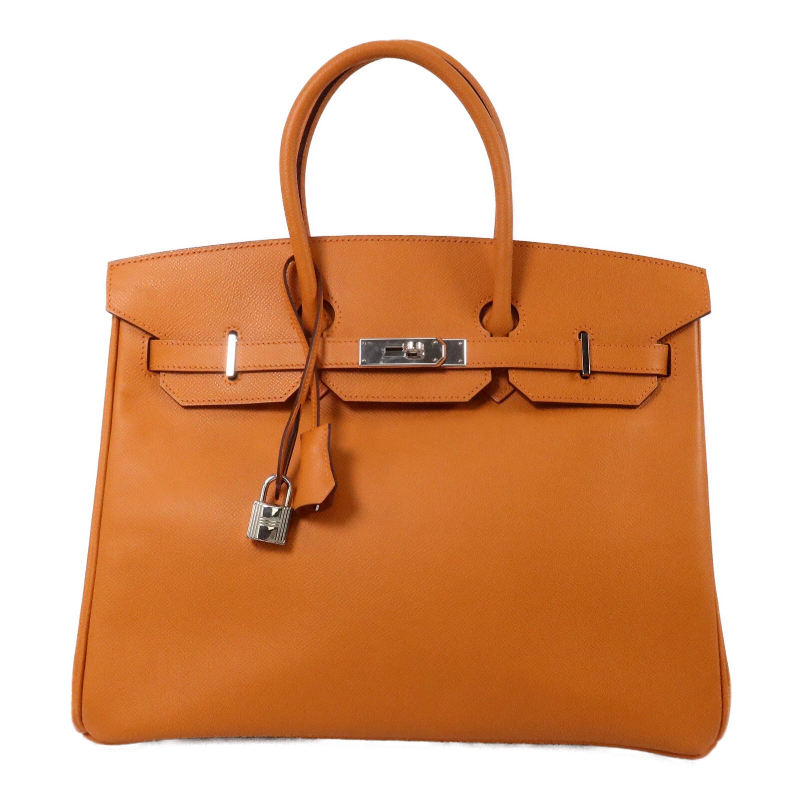 HERMES Epsom皮革Birkin 35手挽袋Orange