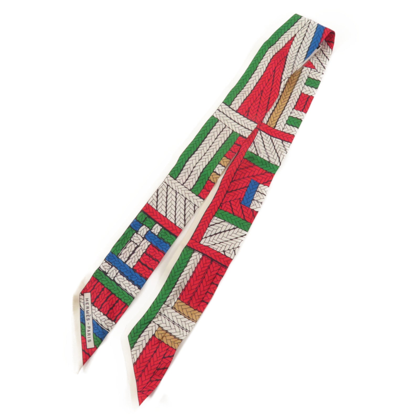 HERMES 絲質Twilly絲巾Multicolor