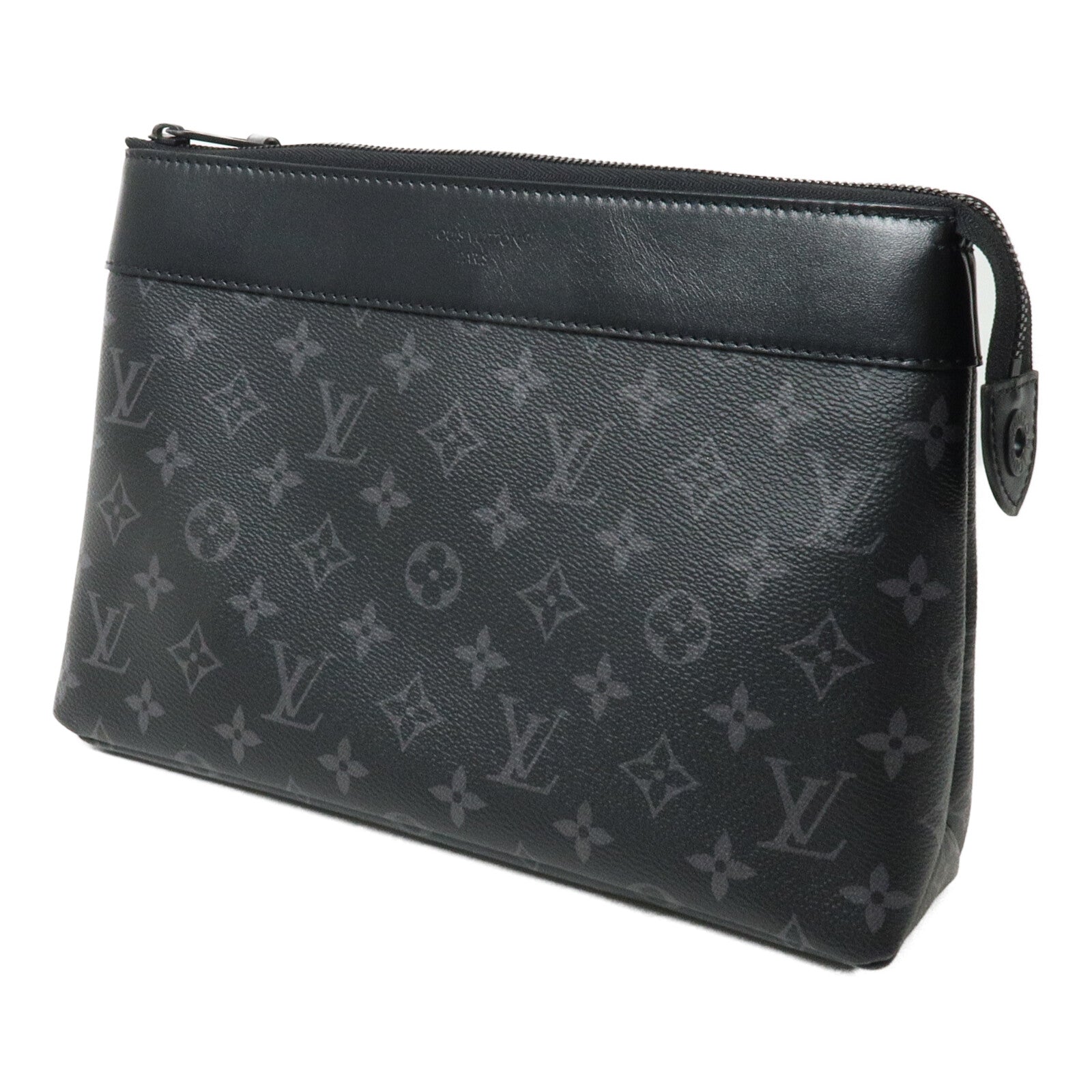 LOUIS VUITTON Monogram Eclipse Pochette Voyage Souple手拿包