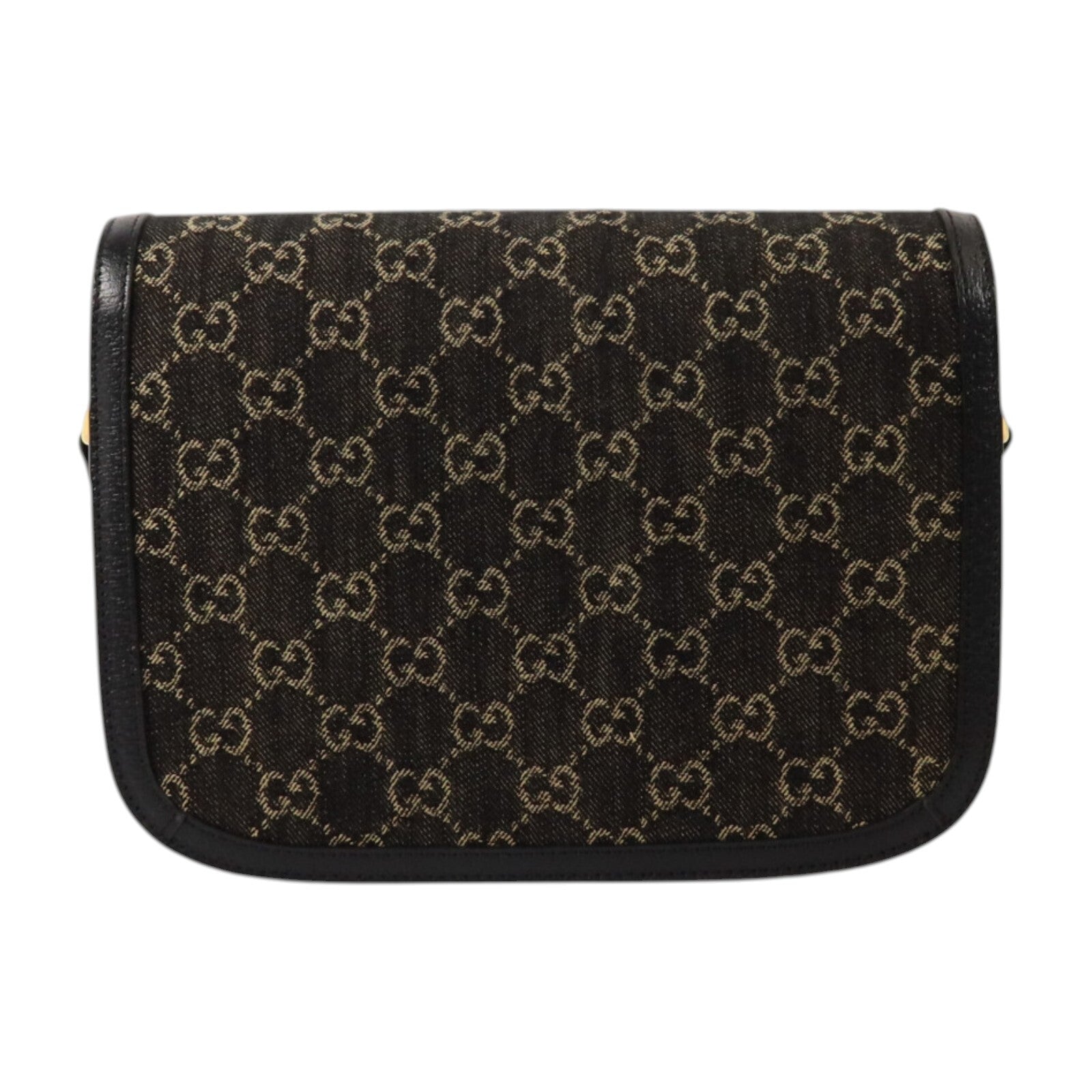 GUCCI GG帆布Horsebit 1955金扣肩背袋