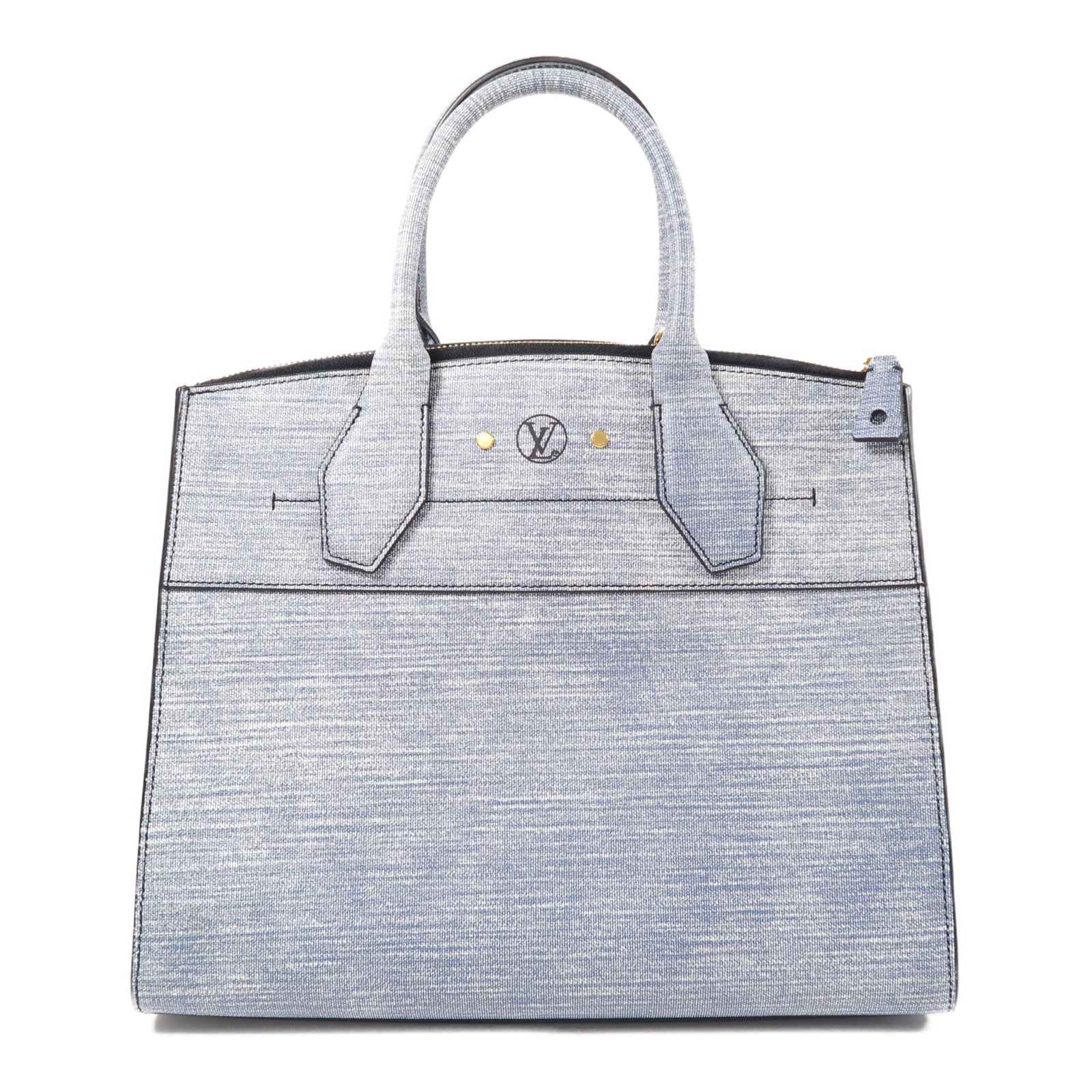 LOUIS VUITTON Epi City Steamer MM金扣手挽肩背兩用袋