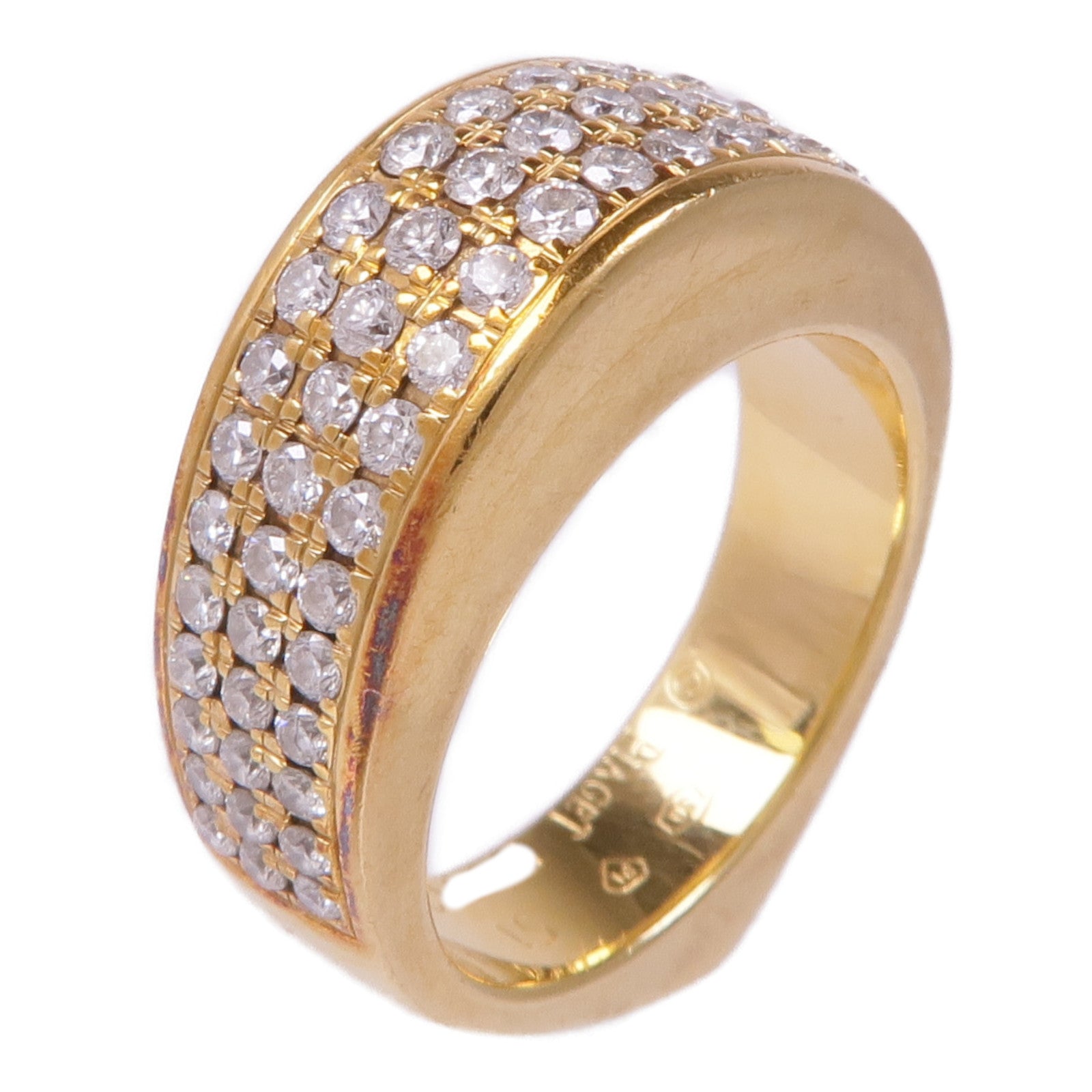 PIAGET 【激減優惠】18K黃金Diamond Ring鑽石戒指PIAGET#51/US#5.5