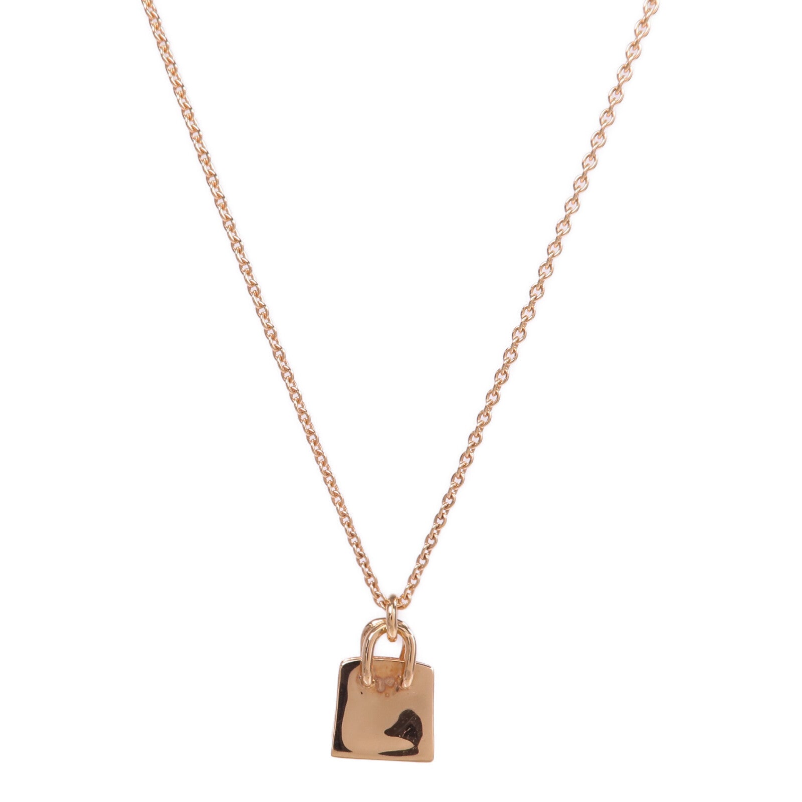 HERMES 【激減優惠】18K玫瑰金Amulettes Birkin Diamond Pendant鑽石項鍊