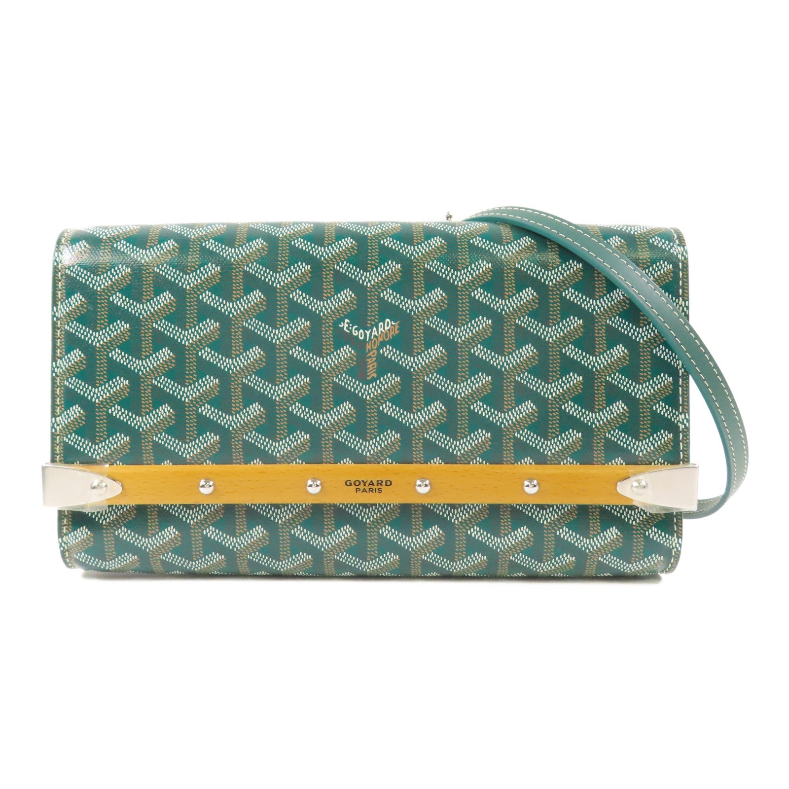 GOYARD 【激減優惠】塗層帆布Monte Carlo PM銀扣肩背袋
