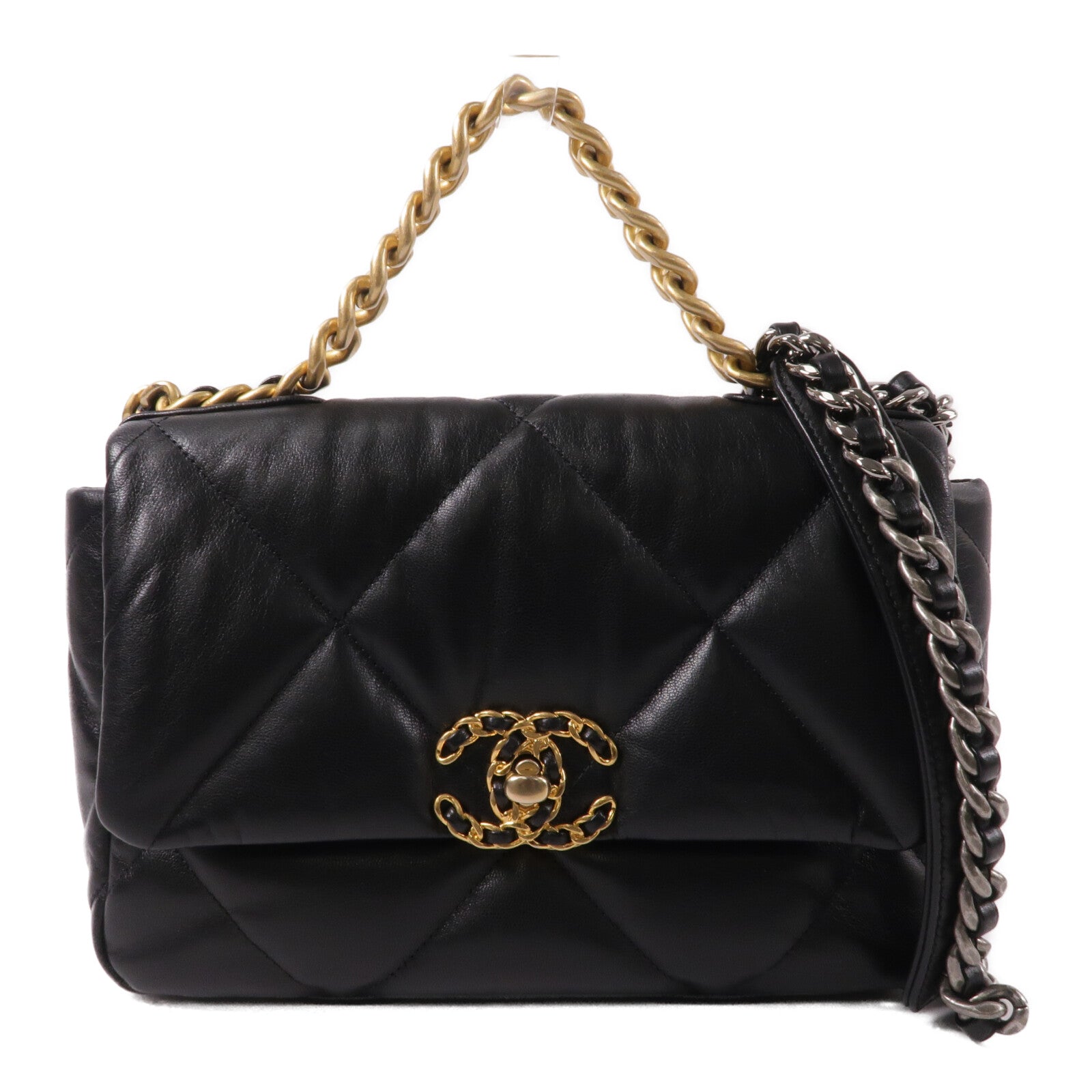 CHANEL 羊皮皮革Chanel 19 Small鏈帶肩背袋