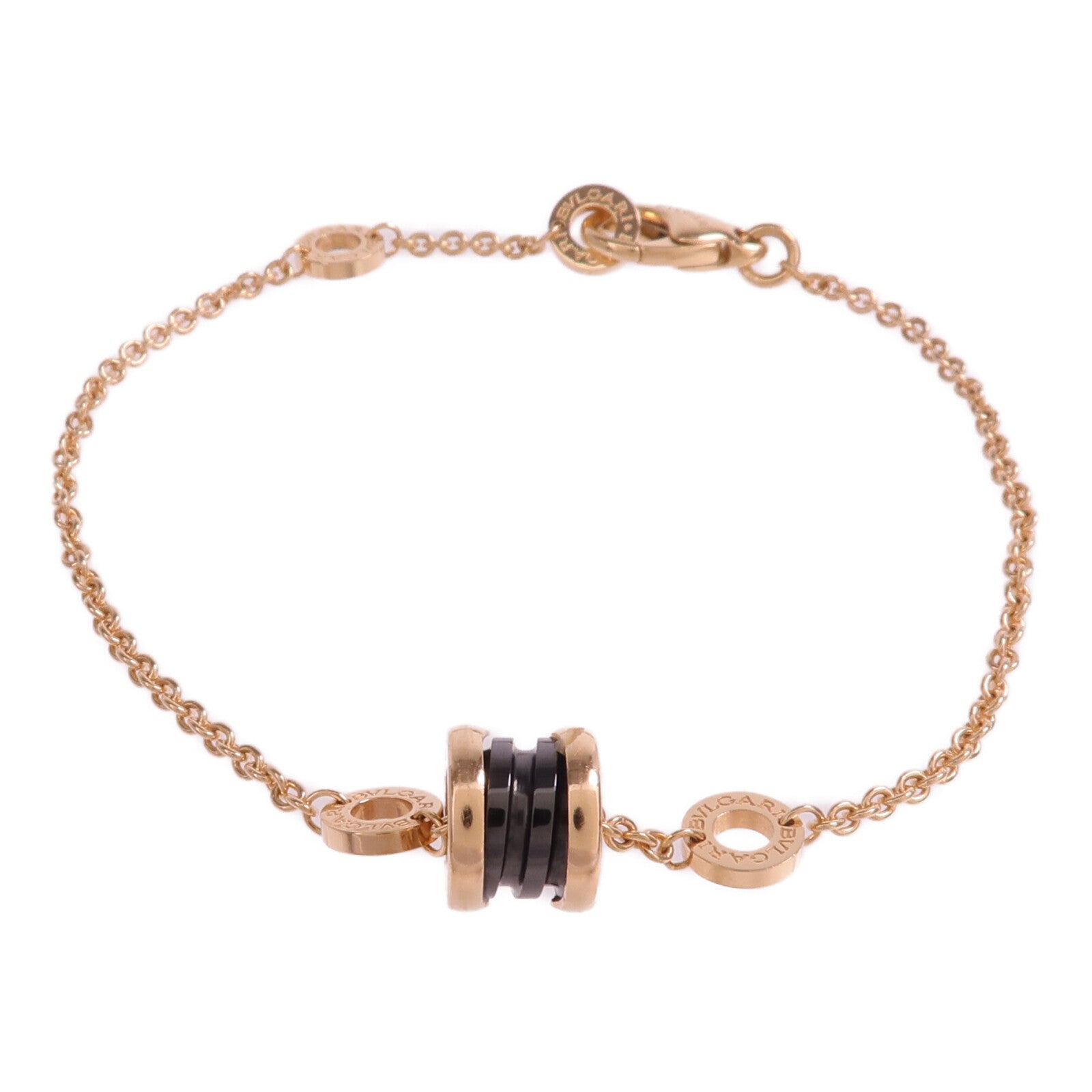 BVLGARI 18K玫瑰金/陶瓷B.zero1 Bracelet手鏈