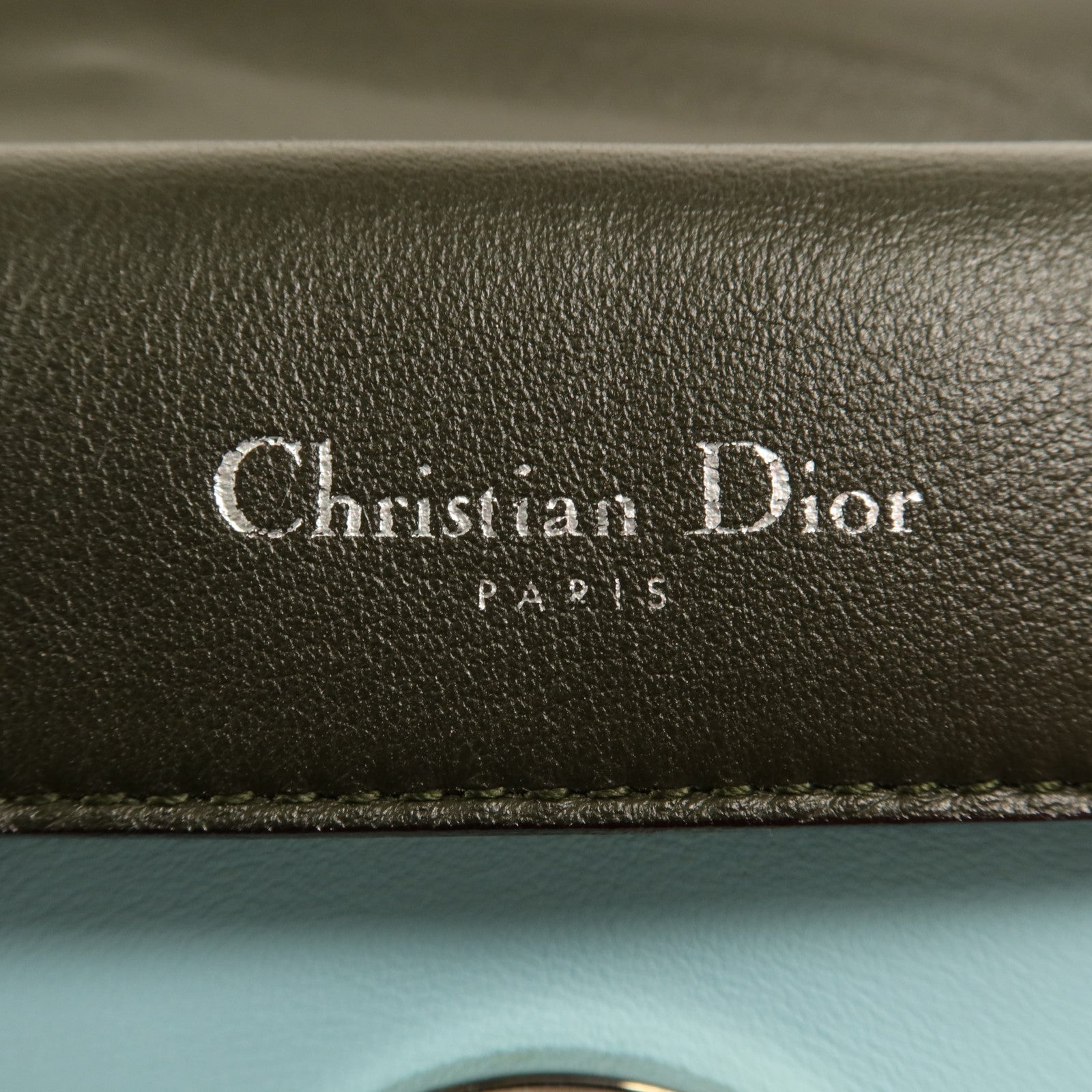 Dior 牛皮皮革Be Dior銀扣手挽肩背兩用袋