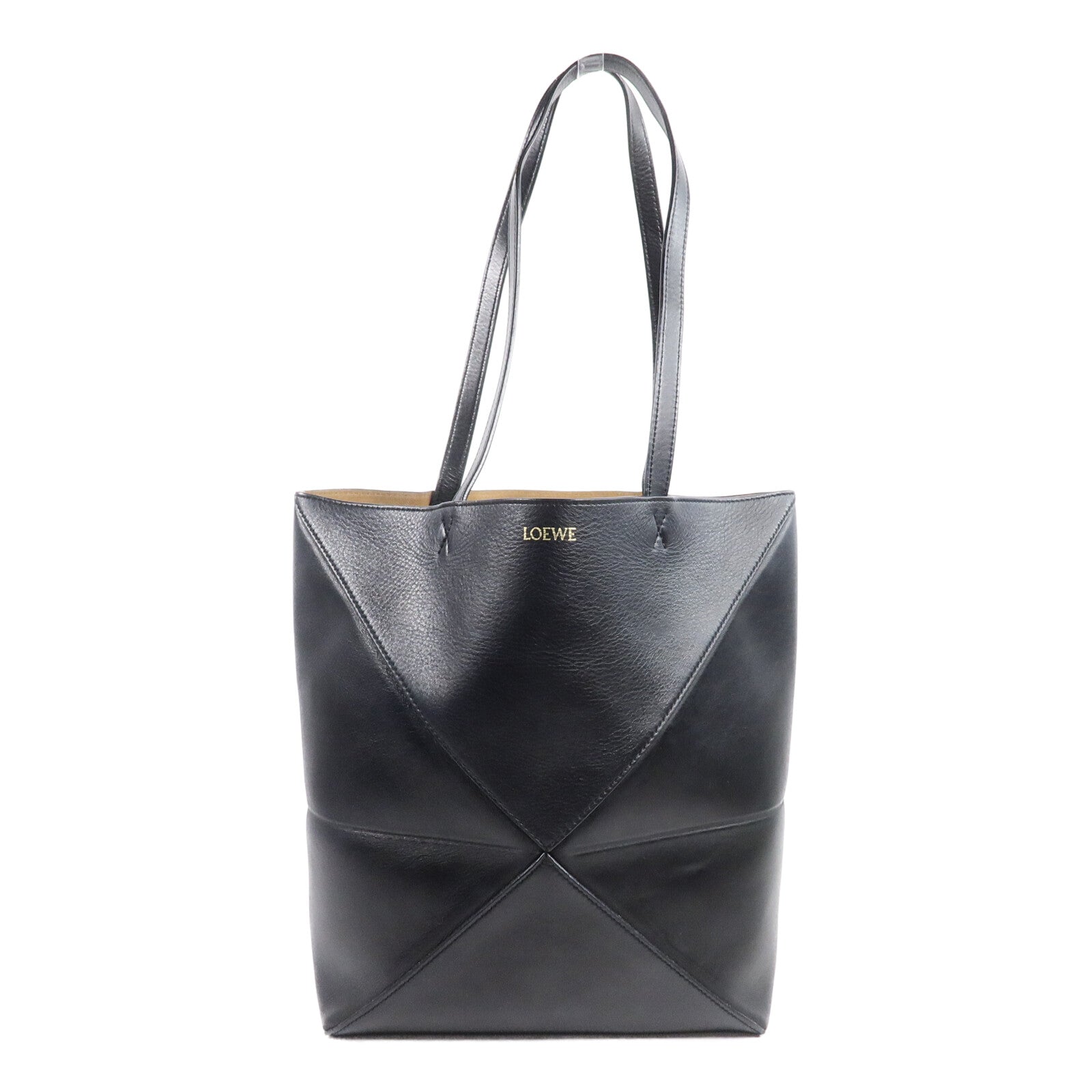 LOEWE 牛皮皮革Puzzle Fold Tote Medium手挽袋