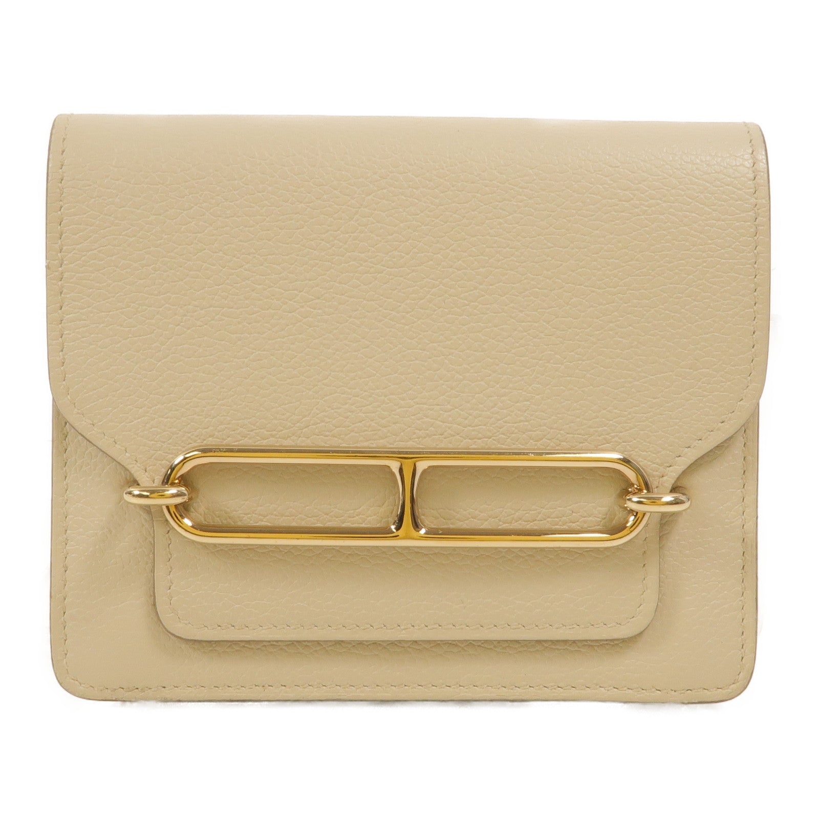 HERMES Evercolor皮革Roulis Slim手拿包Beton