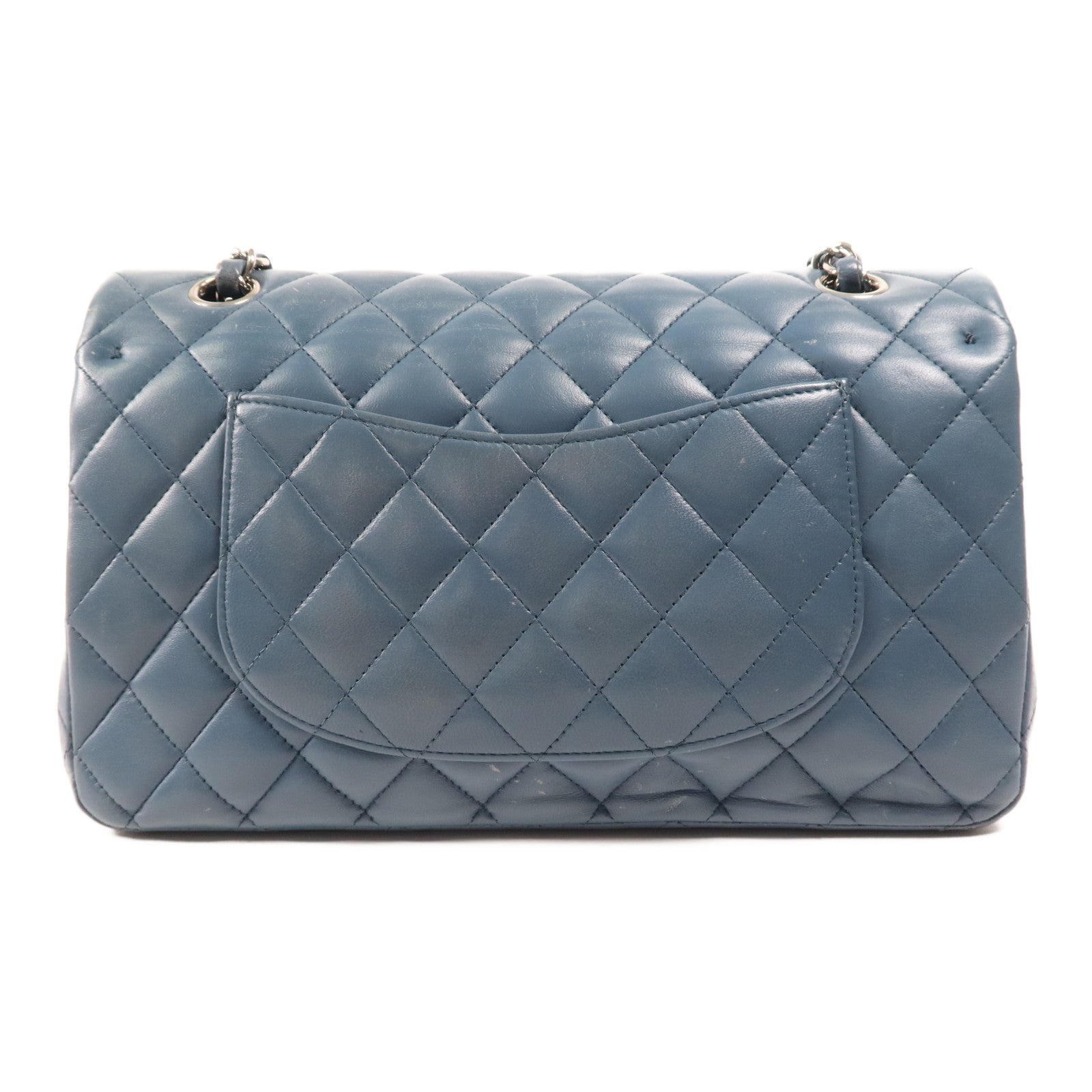 CHANEL 羊皮皮革Classic 25銀扣鏈帶肩背袋