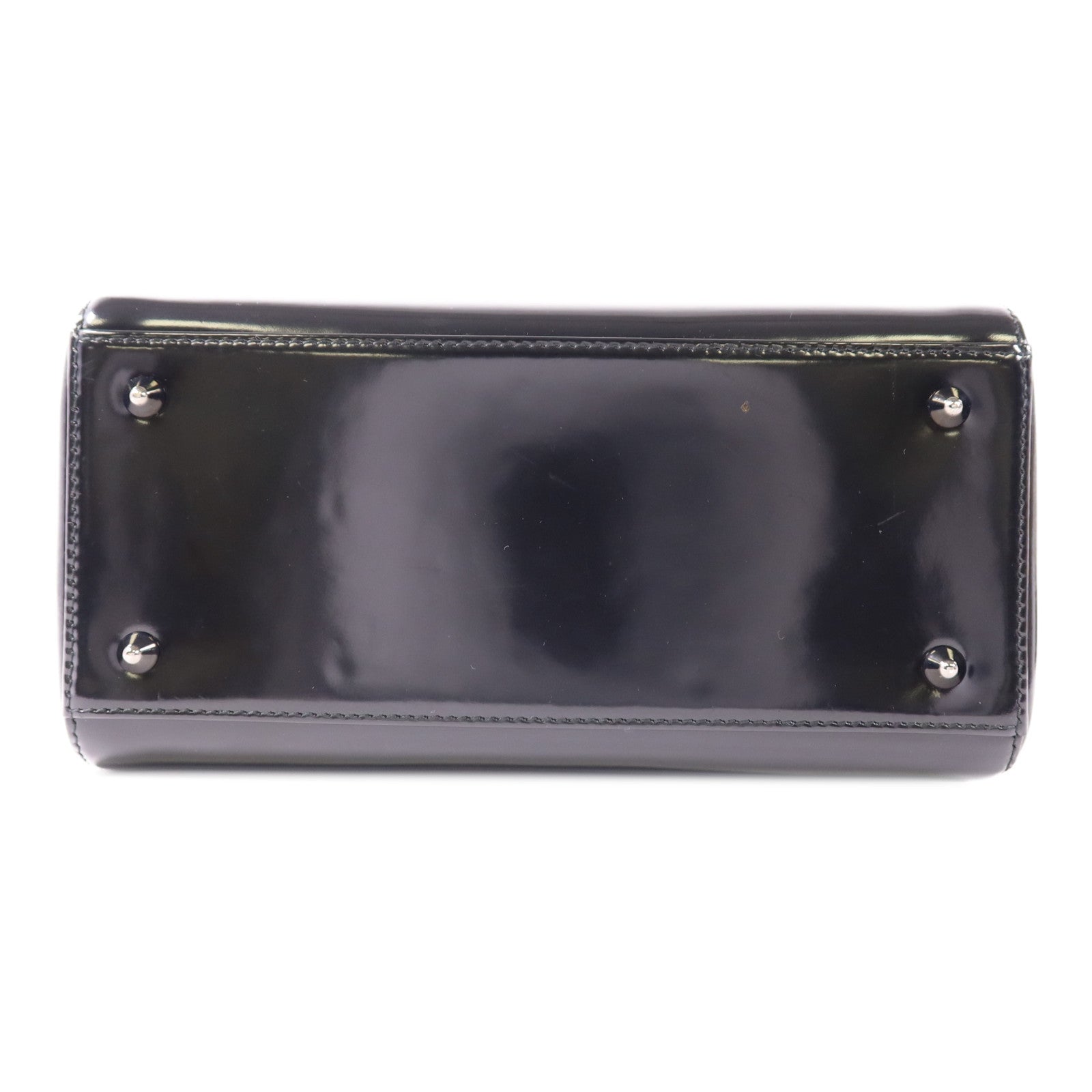 Dior 皮革Lady Dior銀扣手挽肩背兩用袋