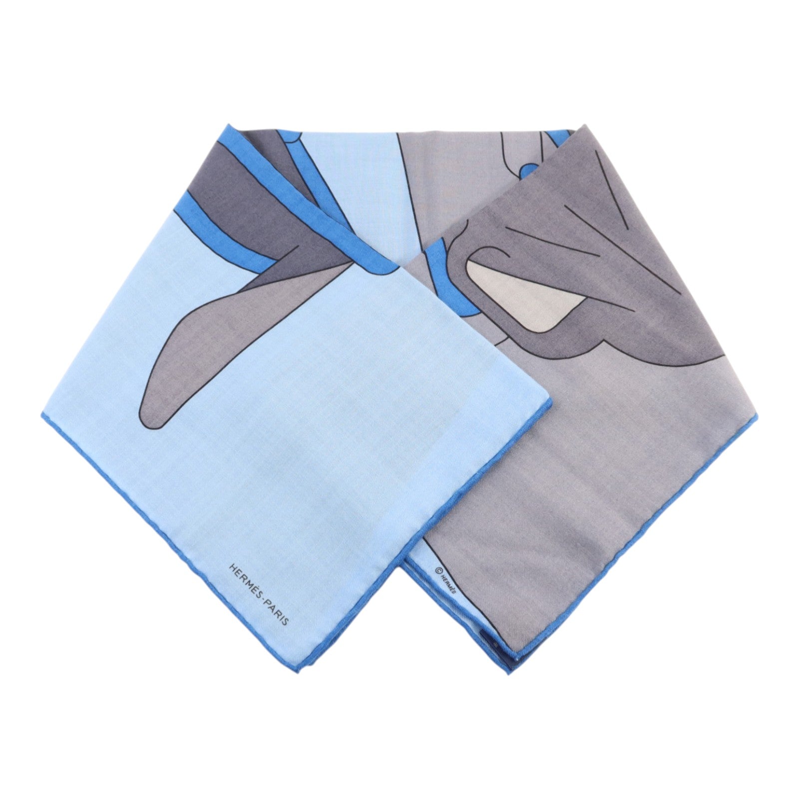 HERMES 【激減優惠】羊絨/絲質Scarf 100X100圍巾