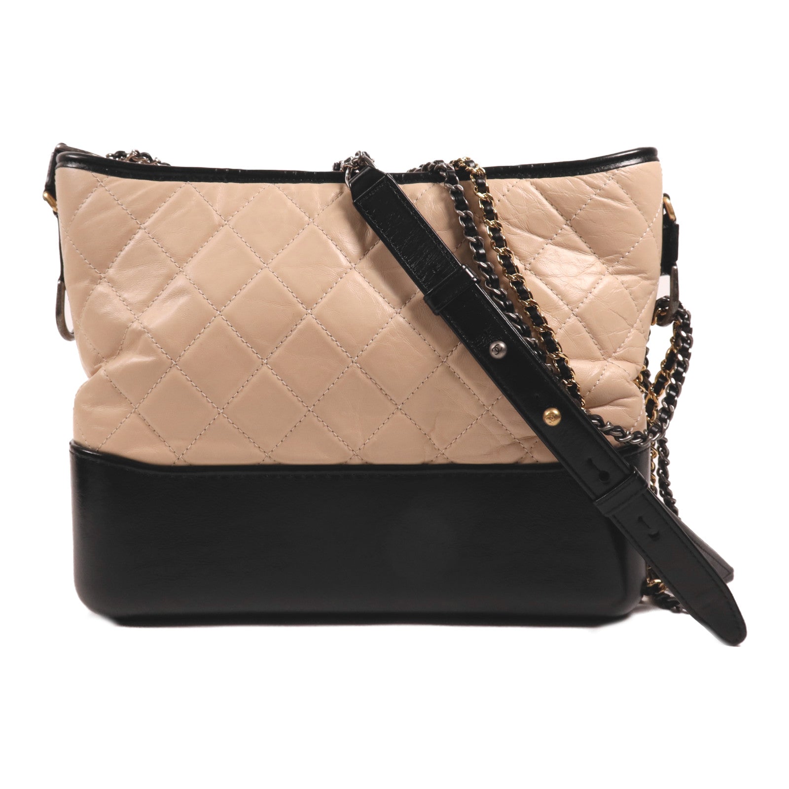 CHANEL 牛皮皮革Gabrielle鏈帶肩背袋