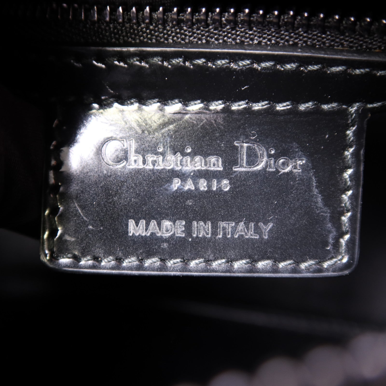 Dior 皮革Lady Dior銀扣手挽肩背兩用袋