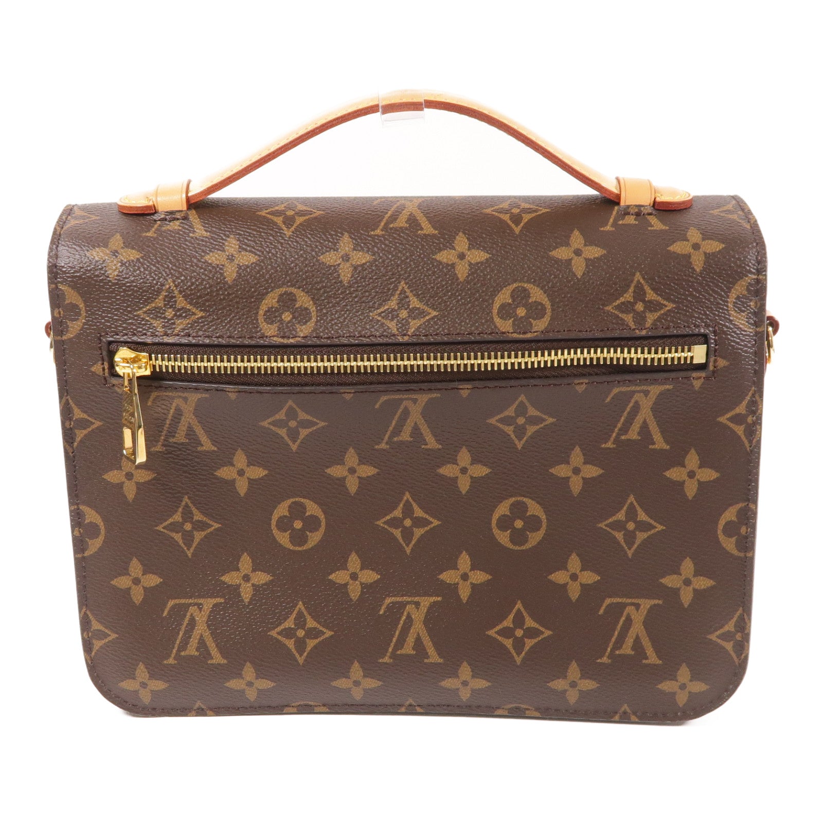 LOUIS VUITTON Monogram Pochette Metis MM金扣手挽肩背兩用袋棕色