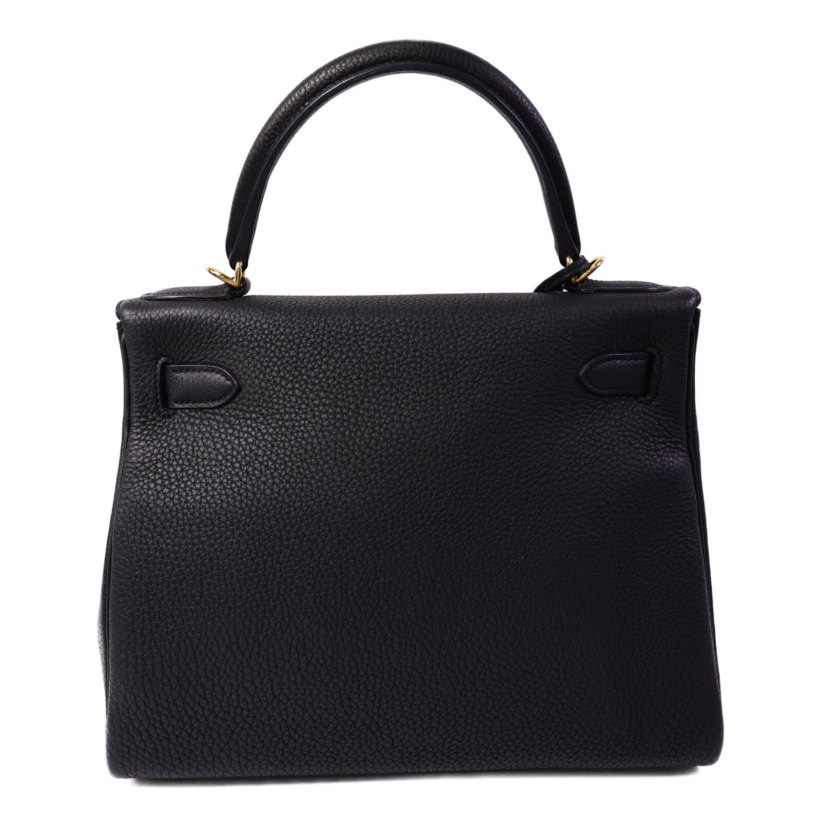 HERMES Clemence皮革Kelly 28手挽肩背兩用袋Plomb