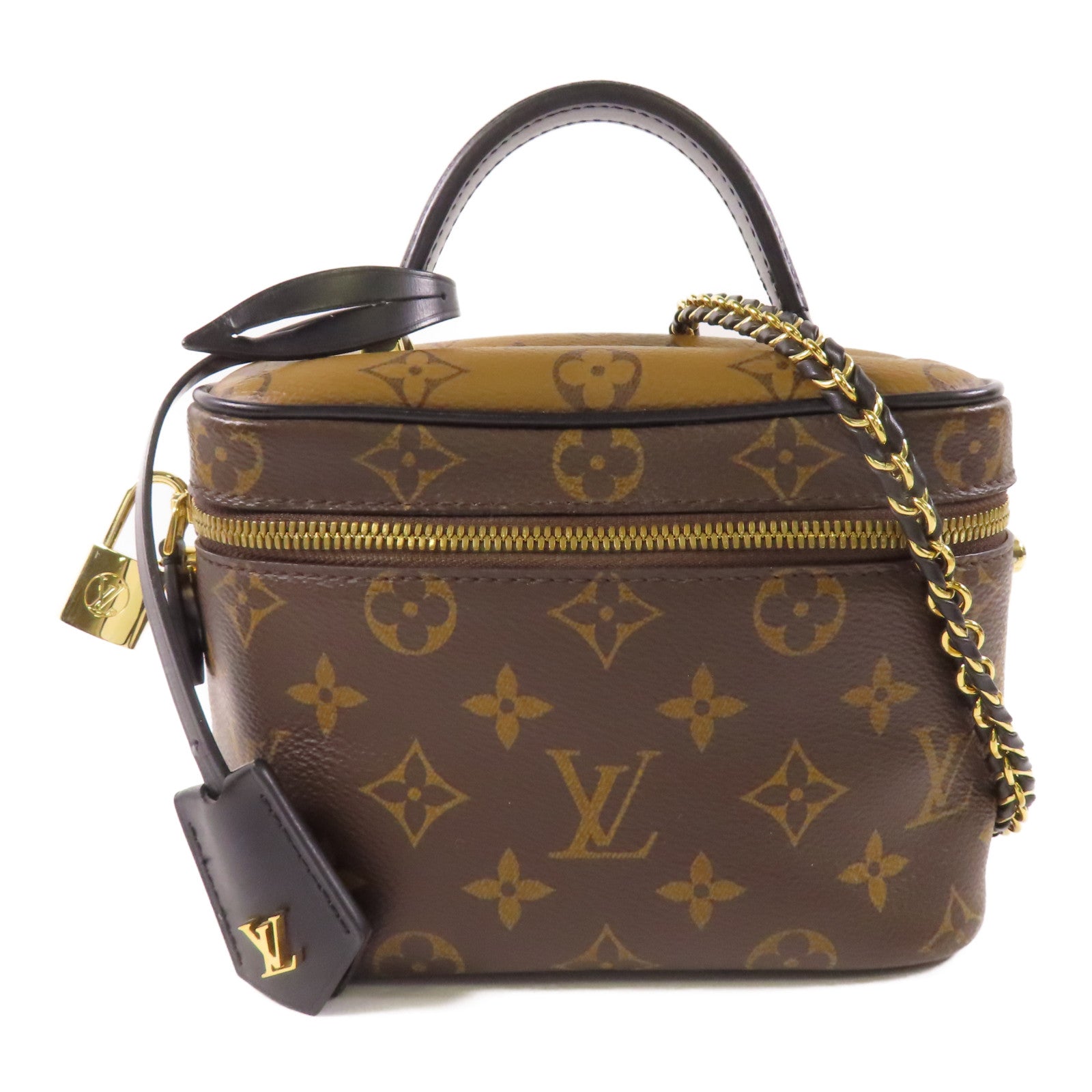 LOUIS VUITTON LV GHW Vanity PM Bag 2 Way Shoulder Bag M45165 Monogram Reverse