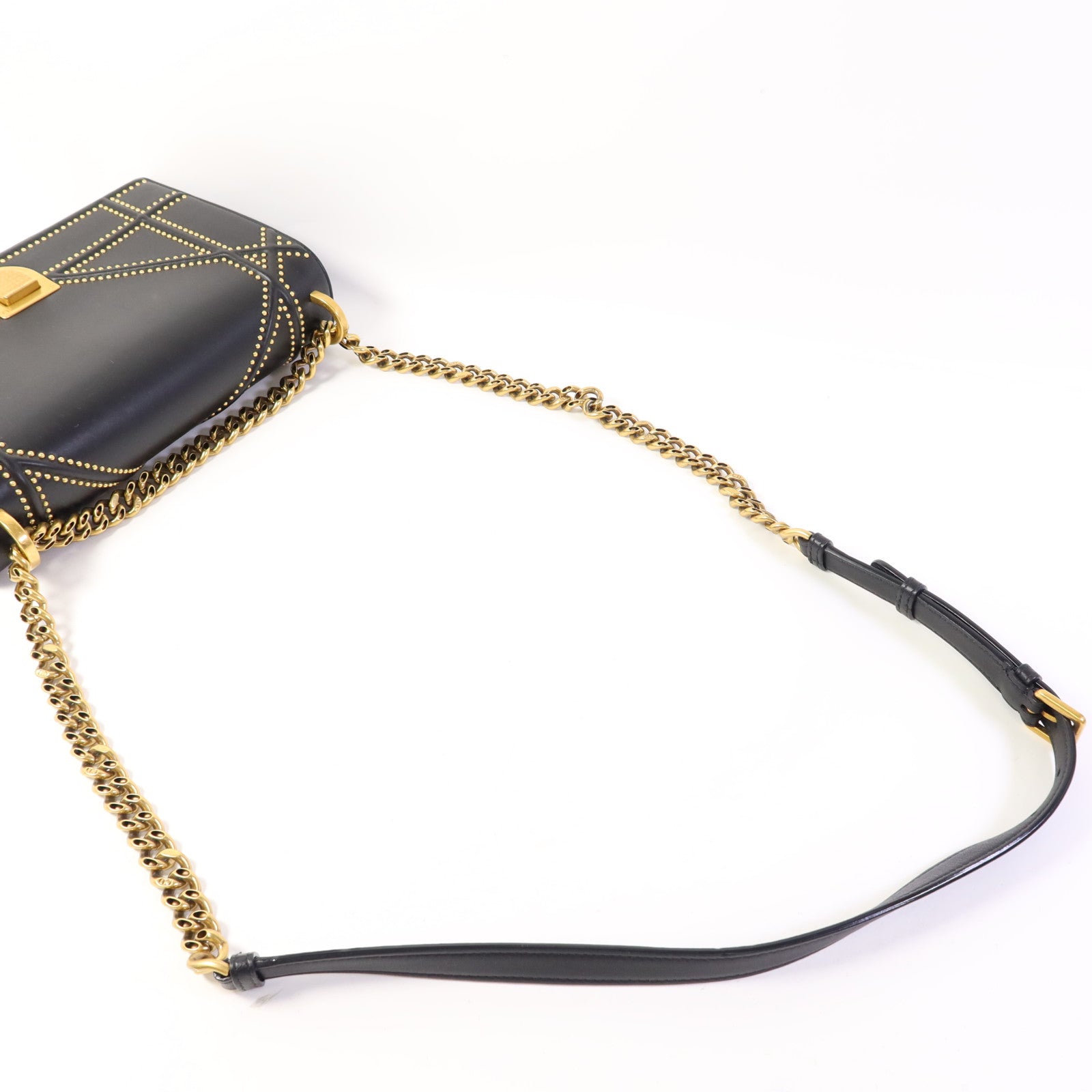 Dior 牛皮皮革Diorama Bag金扣鏈帶肩背袋