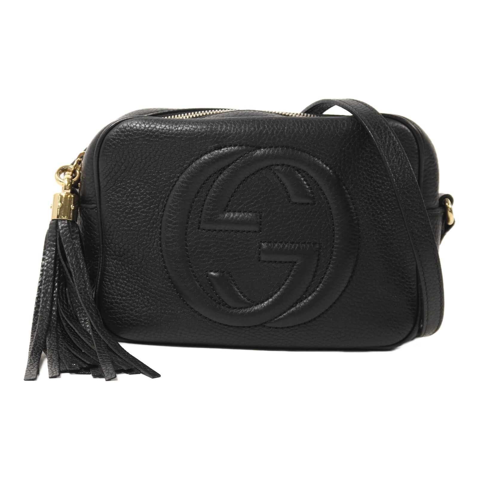 GUCCI 牛皮皮革Soho Disco金扣肩背袋