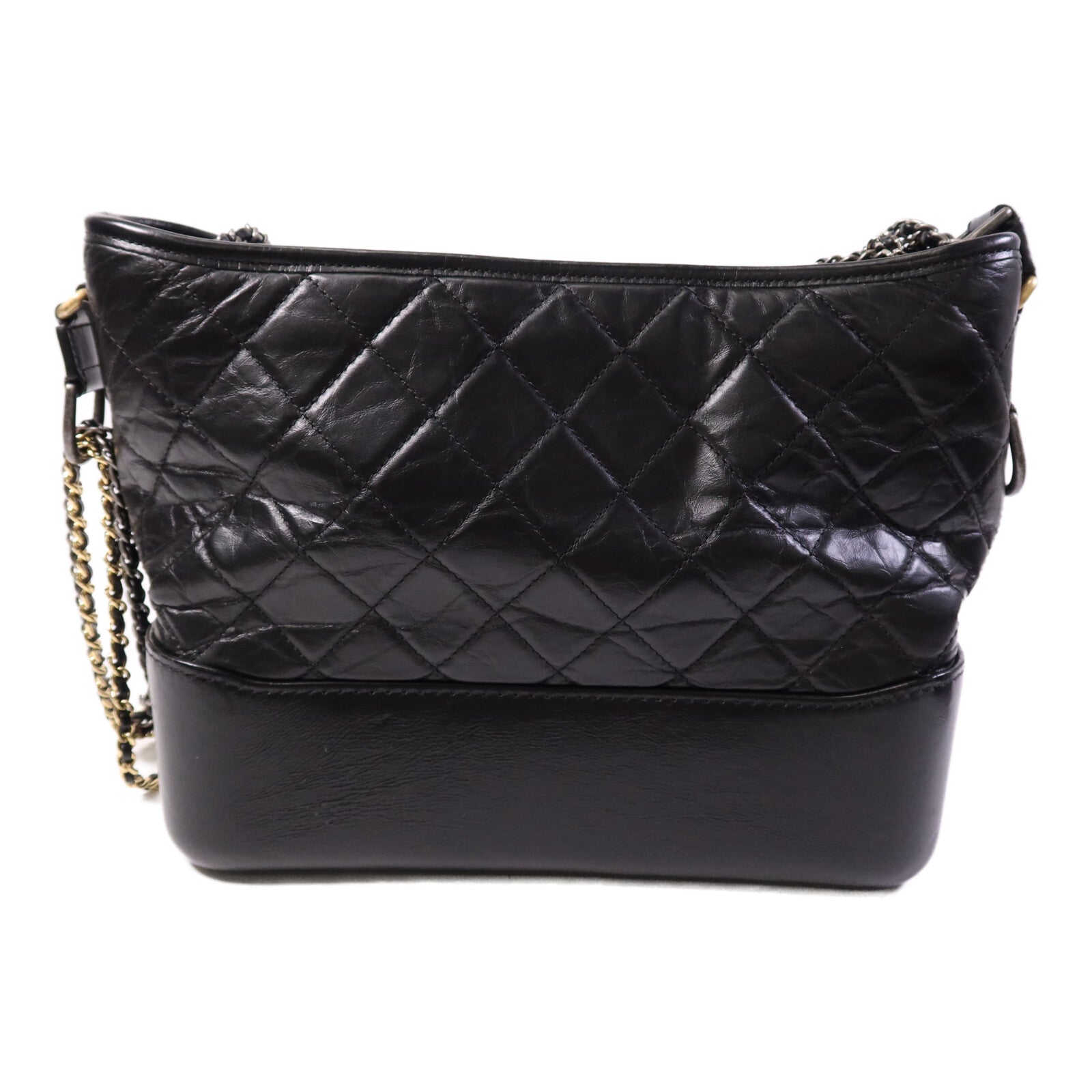 CHANEL 【激減優惠】羊皮皮革Gabrirlle Large鏈帶肩背袋