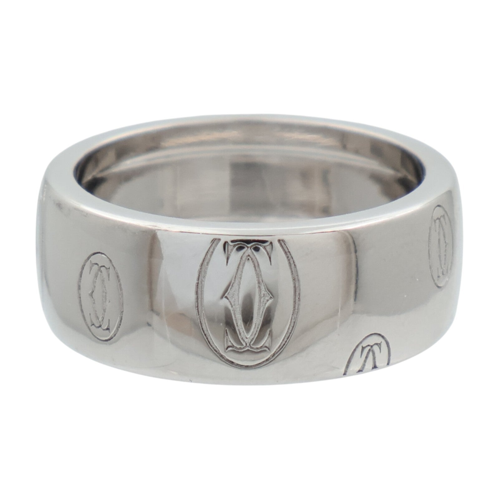 CARTIER 18K白金Happy Birthday戒指
