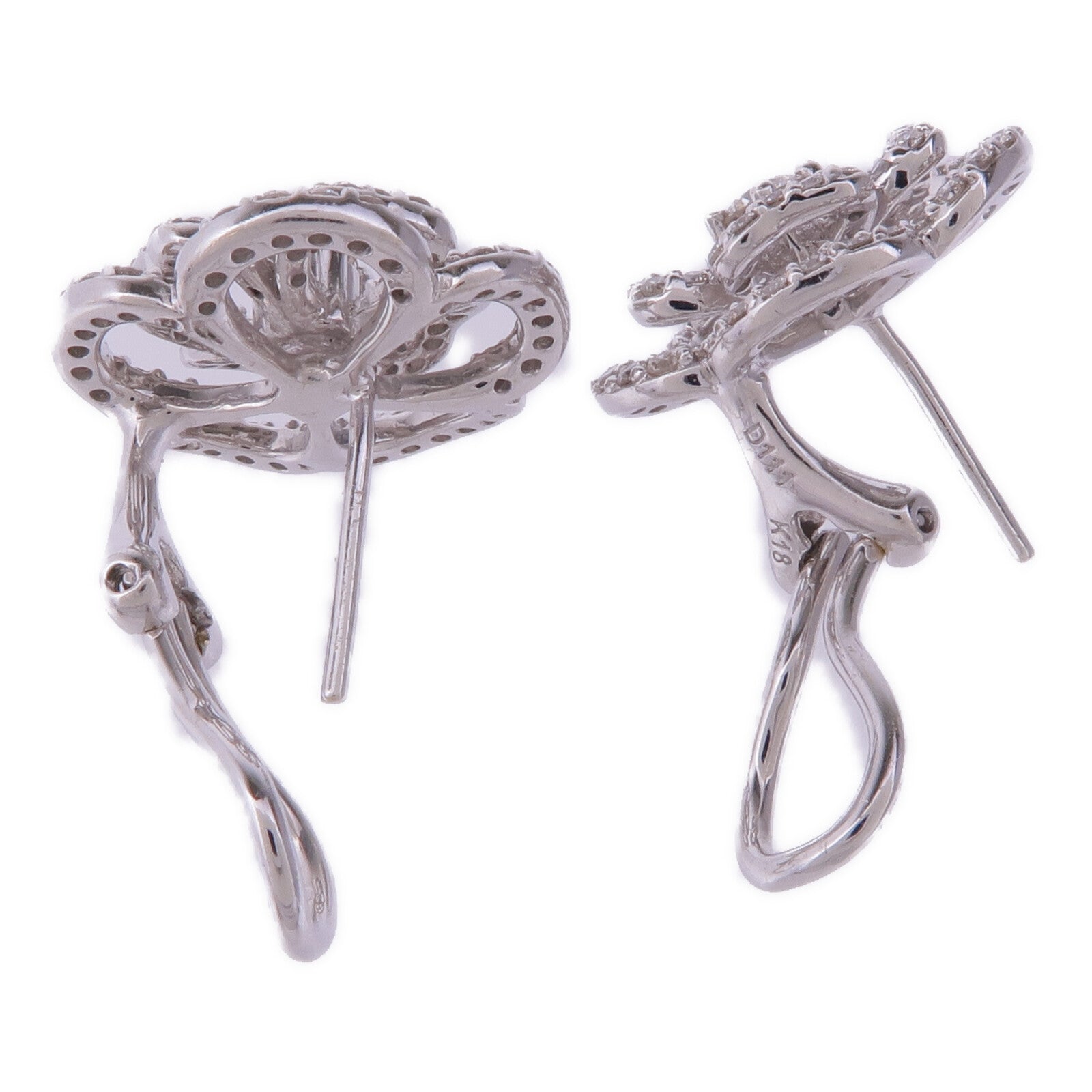 JEWELRY 18K白金Diamond Earrings鑽石耳環