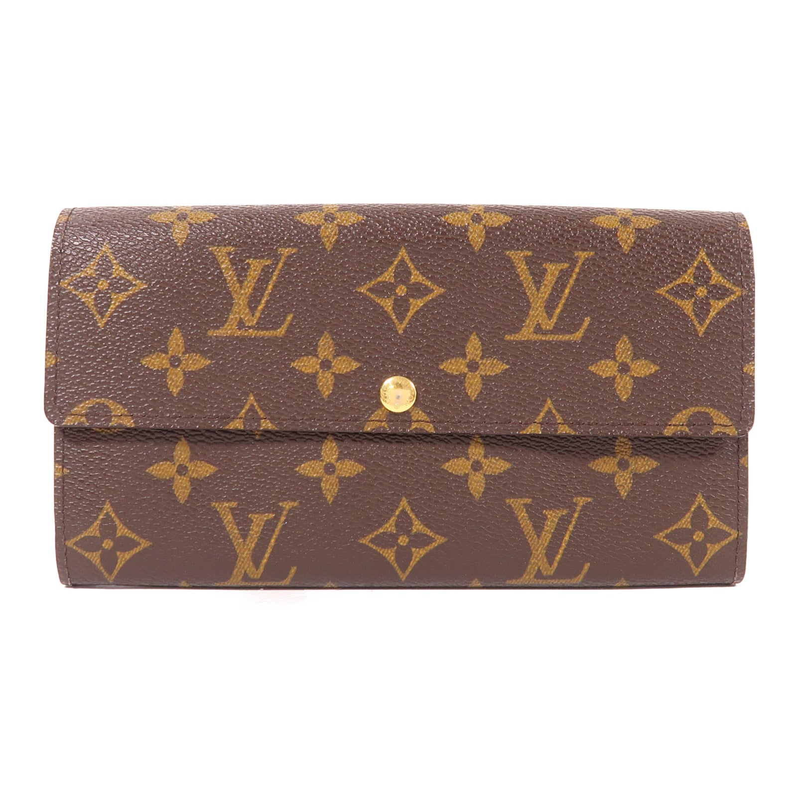 LOUIS VUITTON Monogram Portefeuille Sarah金扣長錢包