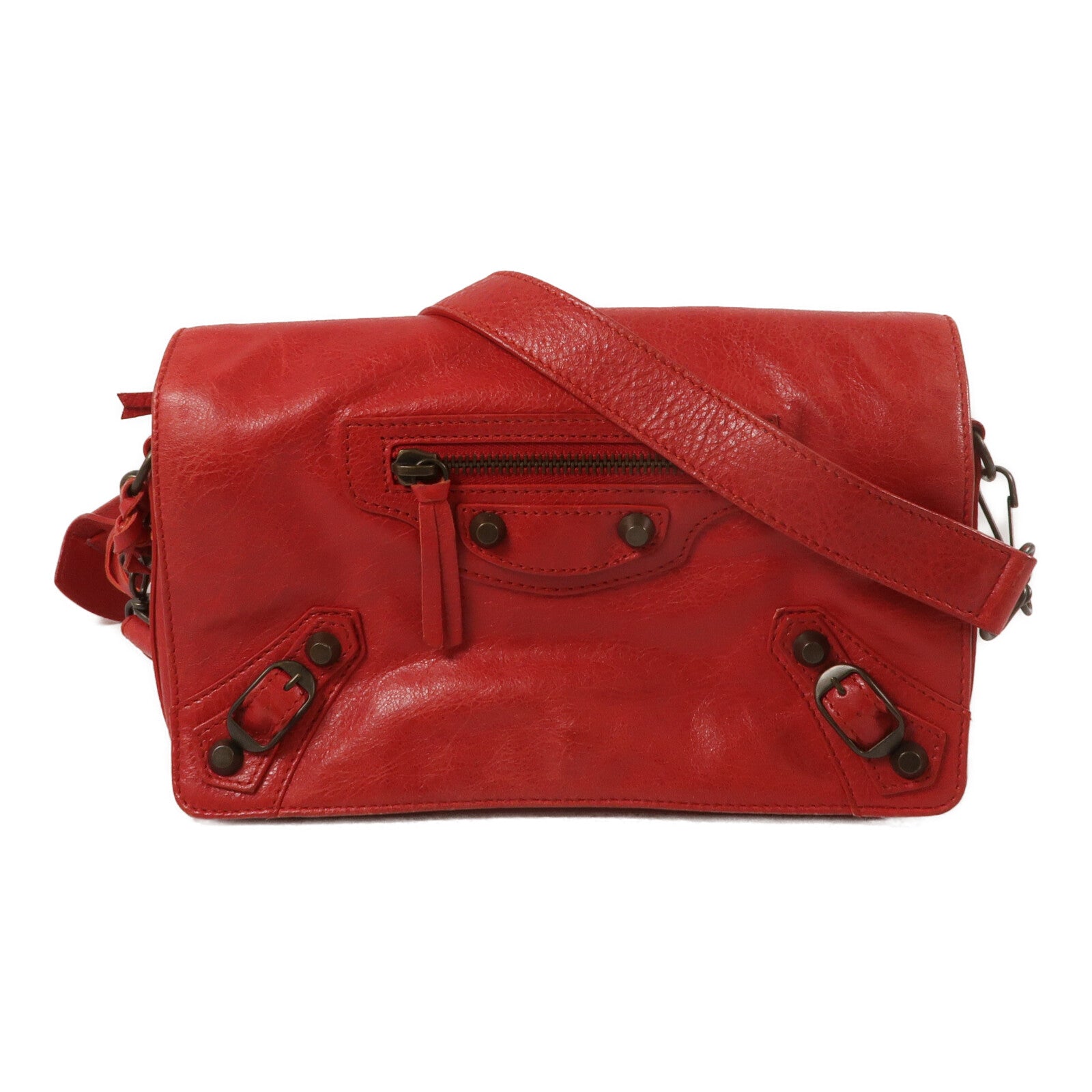 BALENCIAGA 羊皮皮革Crossbody Bag肩背袋