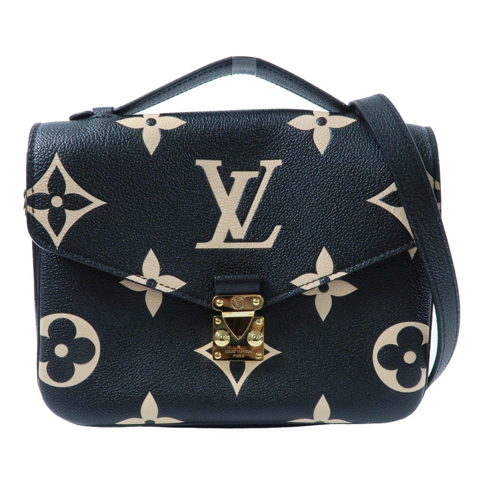 LOUIS VUITTON Monogram Empreinte Pochette Metis金扣手挽肩背兩用袋