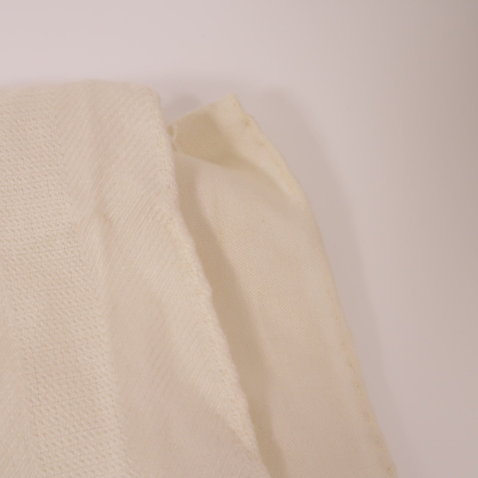 HERMES Scarf White Cashmere Silk