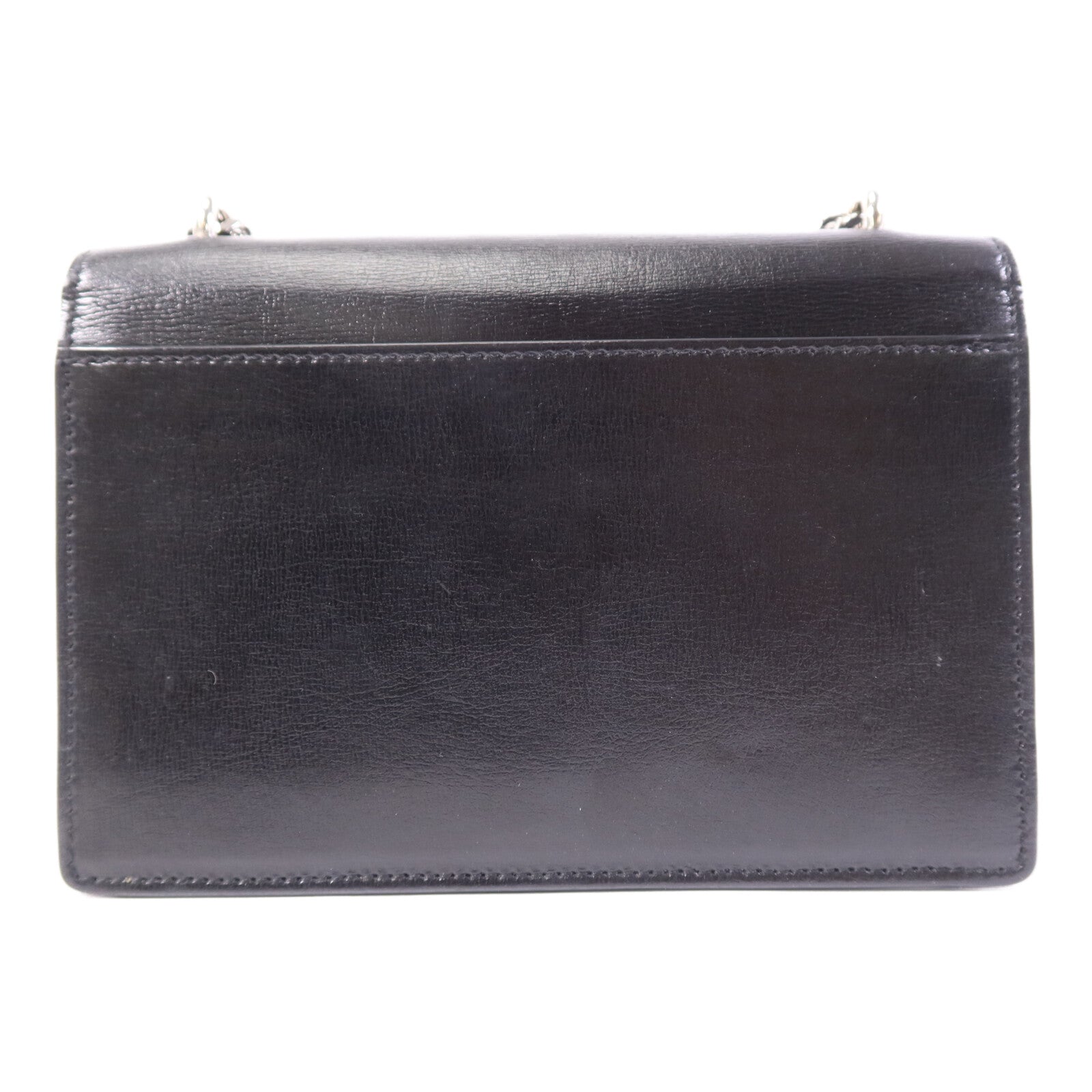 YVES SAINT LAURENT 牛皮皮革Sunset銀扣鏈帶肩背袋