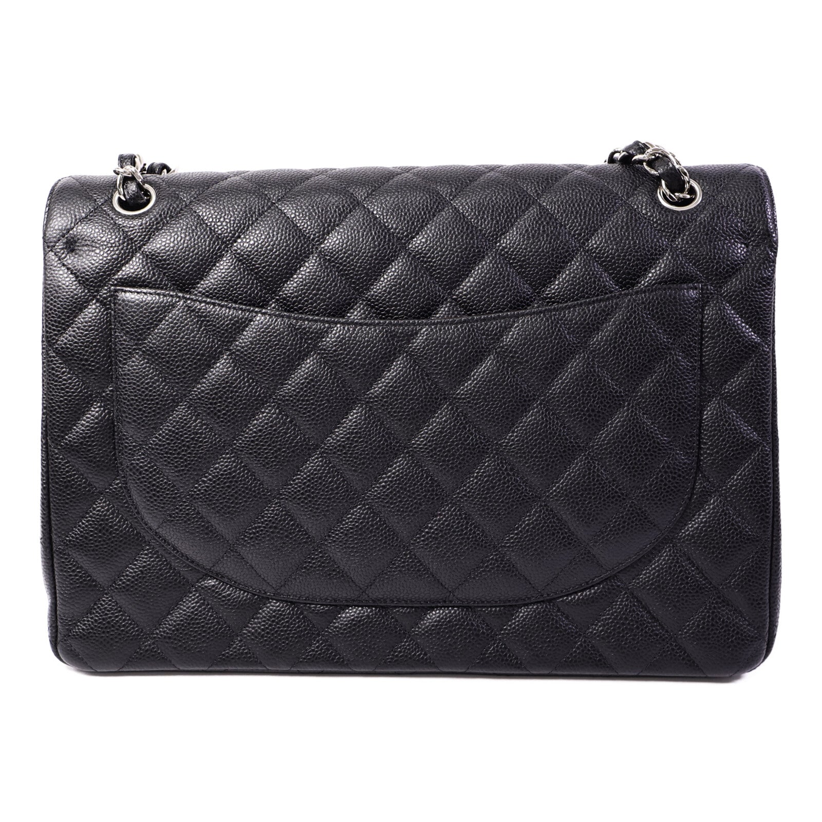 CHANEL 牛皮皮革Maxi Classic鏈帶肩背袋