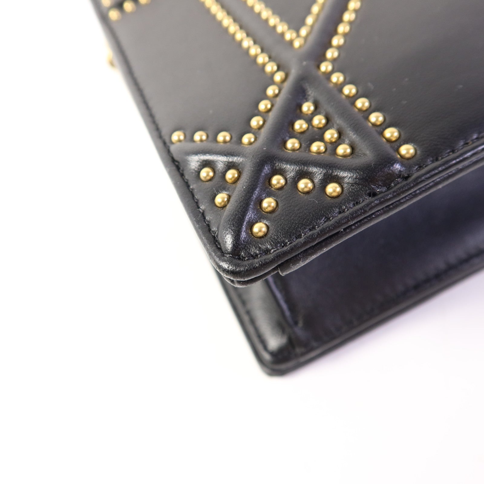 Dior 牛皮皮革Diorama Bag金扣鏈帶肩背袋