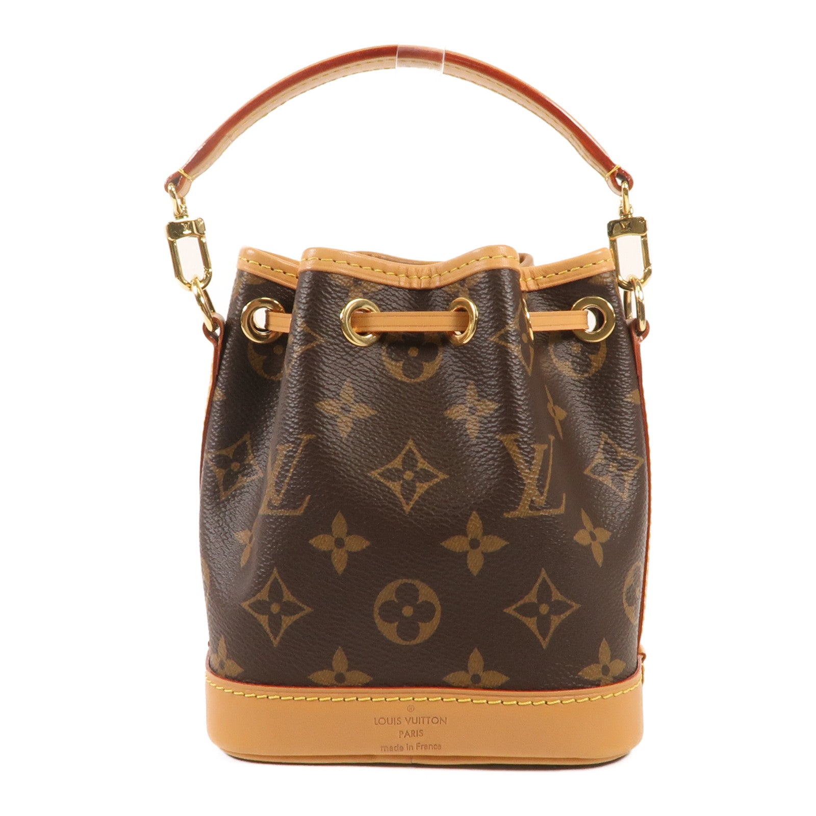 LOUIS VUITTON Monogram Nano Noe金扣手挽肩背兩用袋