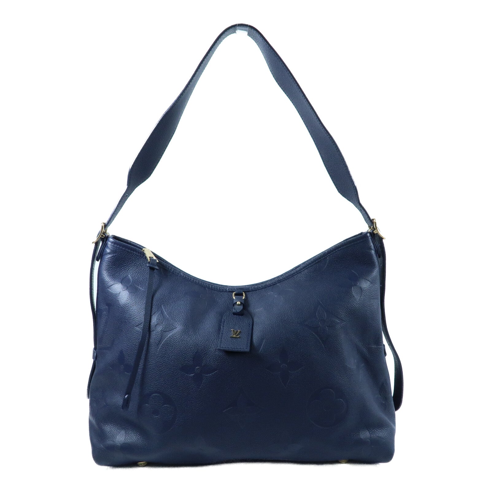 LOUIS VUITTON Monogram Empreinte CarryAll MM金扣肩背袋