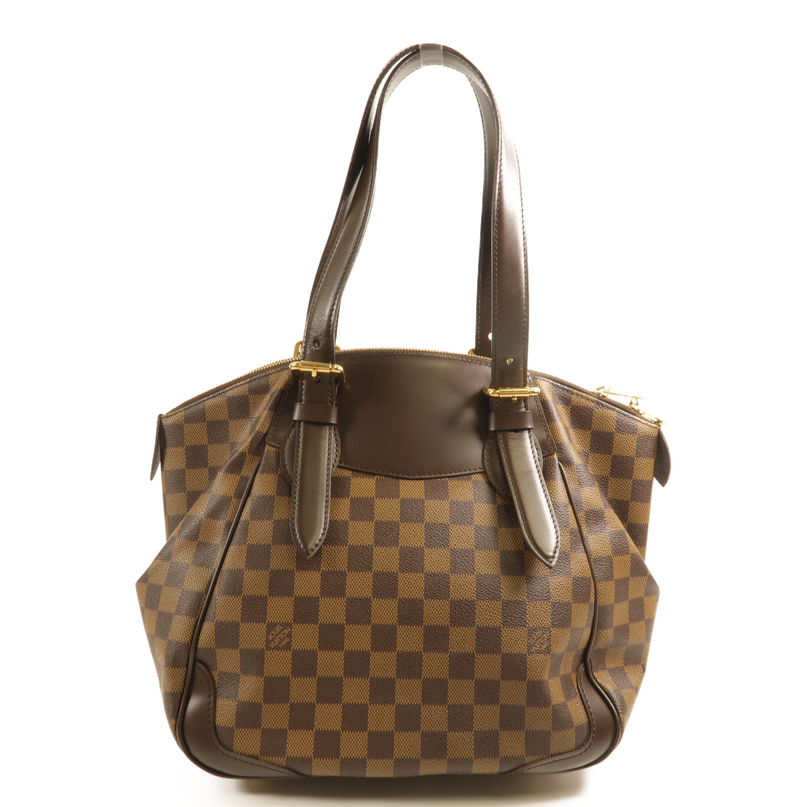 LOUIS VUITTON LV GHW Verona MM Shoulder Bag N41118 Damier Brown