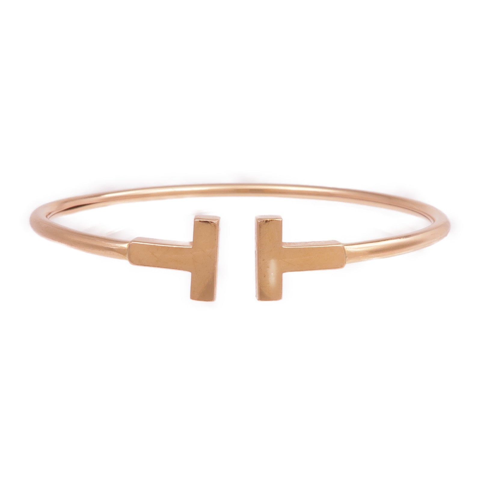 TIFFANY&CO 【激減優惠】18K玫瑰金T Wire Bracelet手鐲