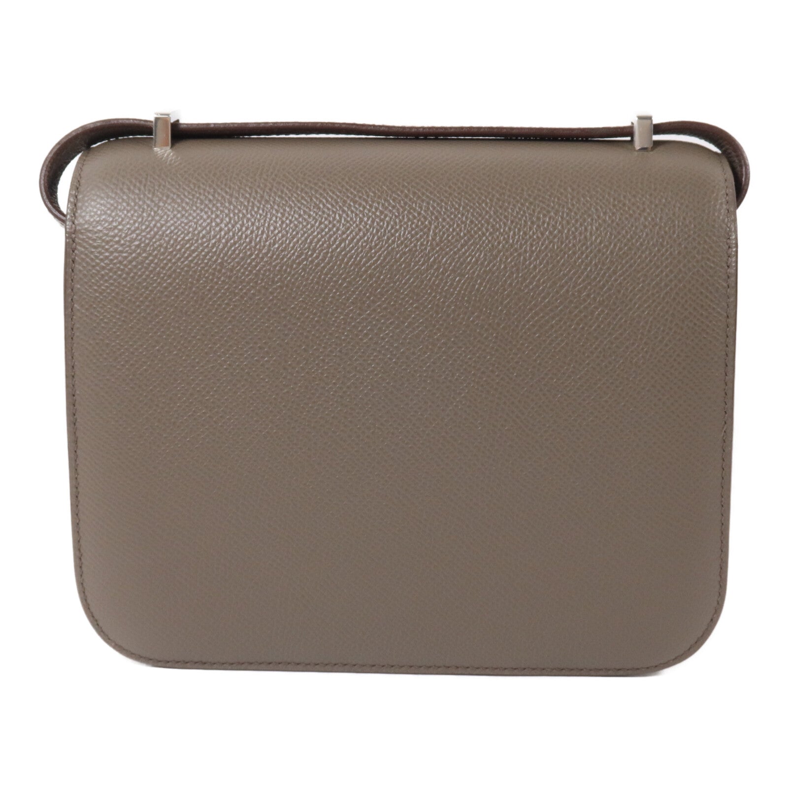 HERMES Epsom皮革Constance Mini肩背袋Etain