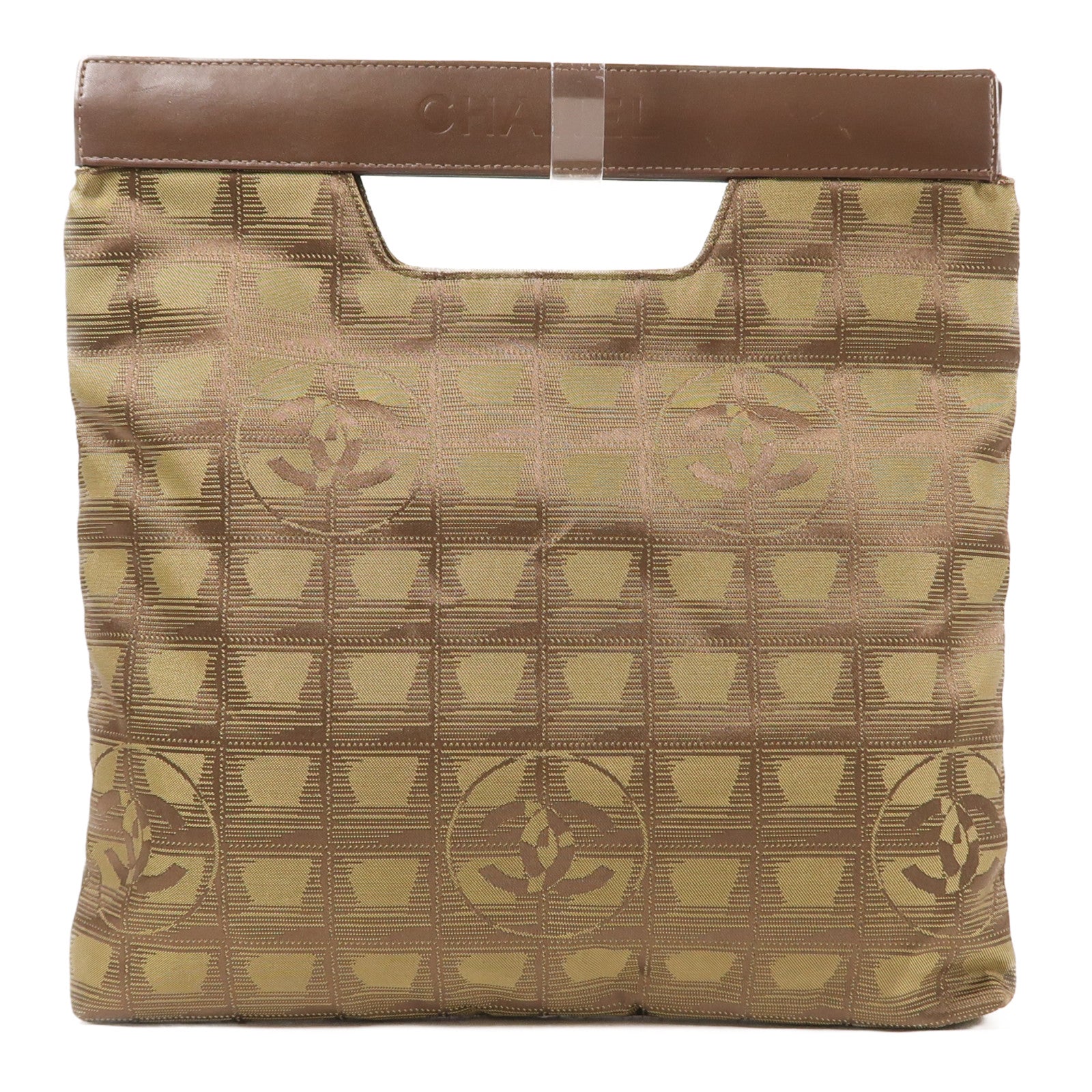 CHANEL 尼龍Hand Bag銀扣手挽袋