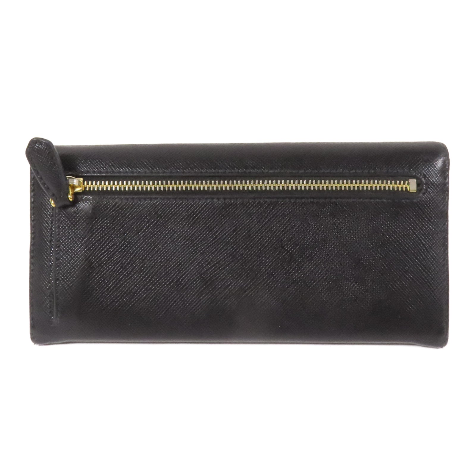 PRADA 【激減優惠】牛皮皮革Long Wallet金扣長1錢包