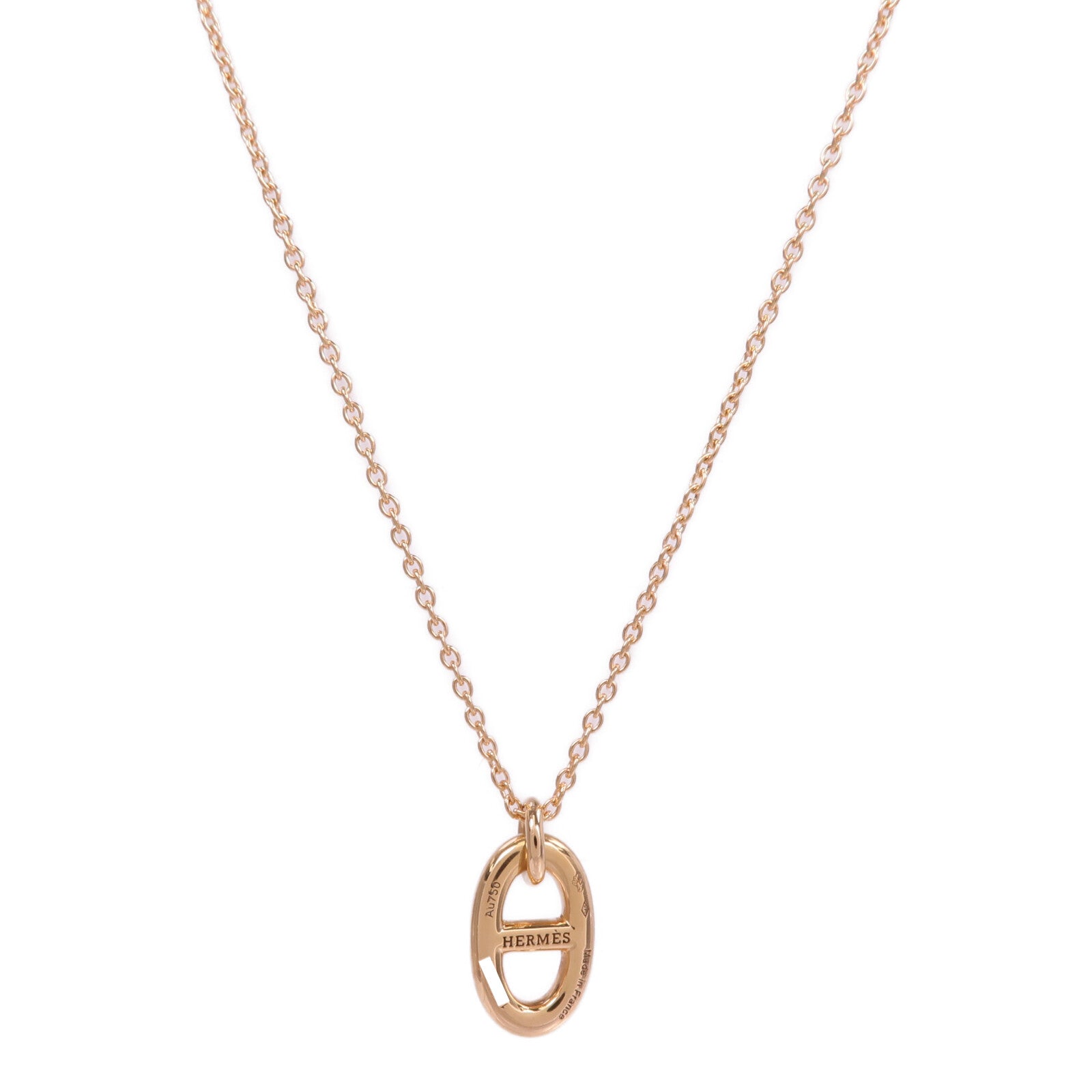 HERMES 18K玫瑰金Farandole Pendant項鍊