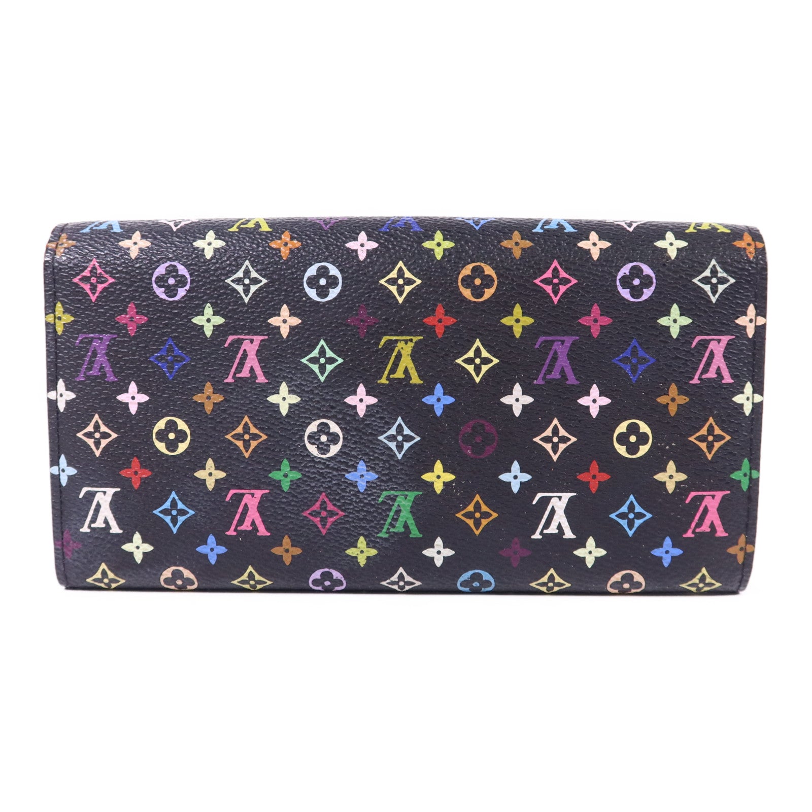 LOUIS VUITTON Monogram Multicolore Long Bifold Wallet金扣長錢包