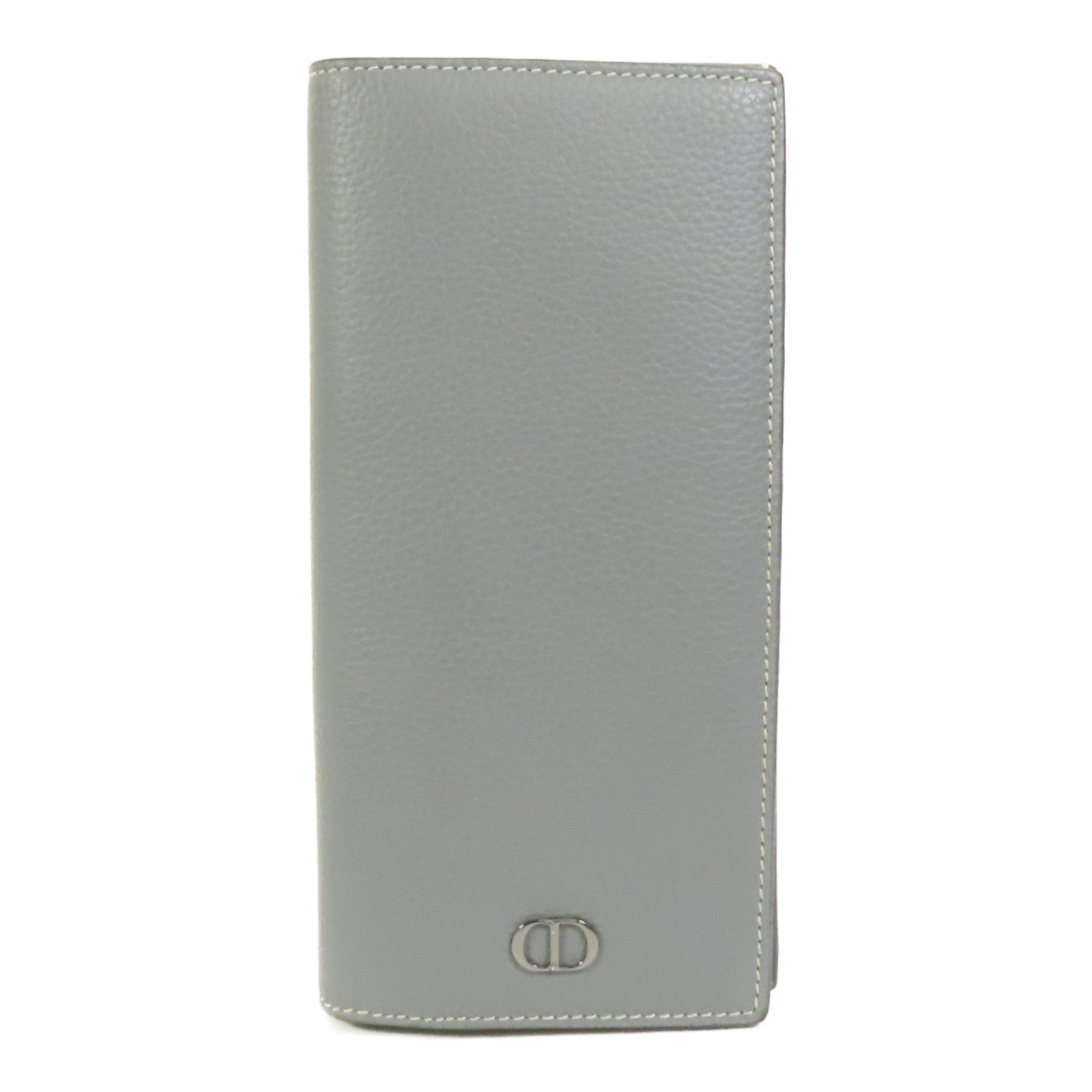Dior 牛皮皮革Long Wallet銀扣長錢包