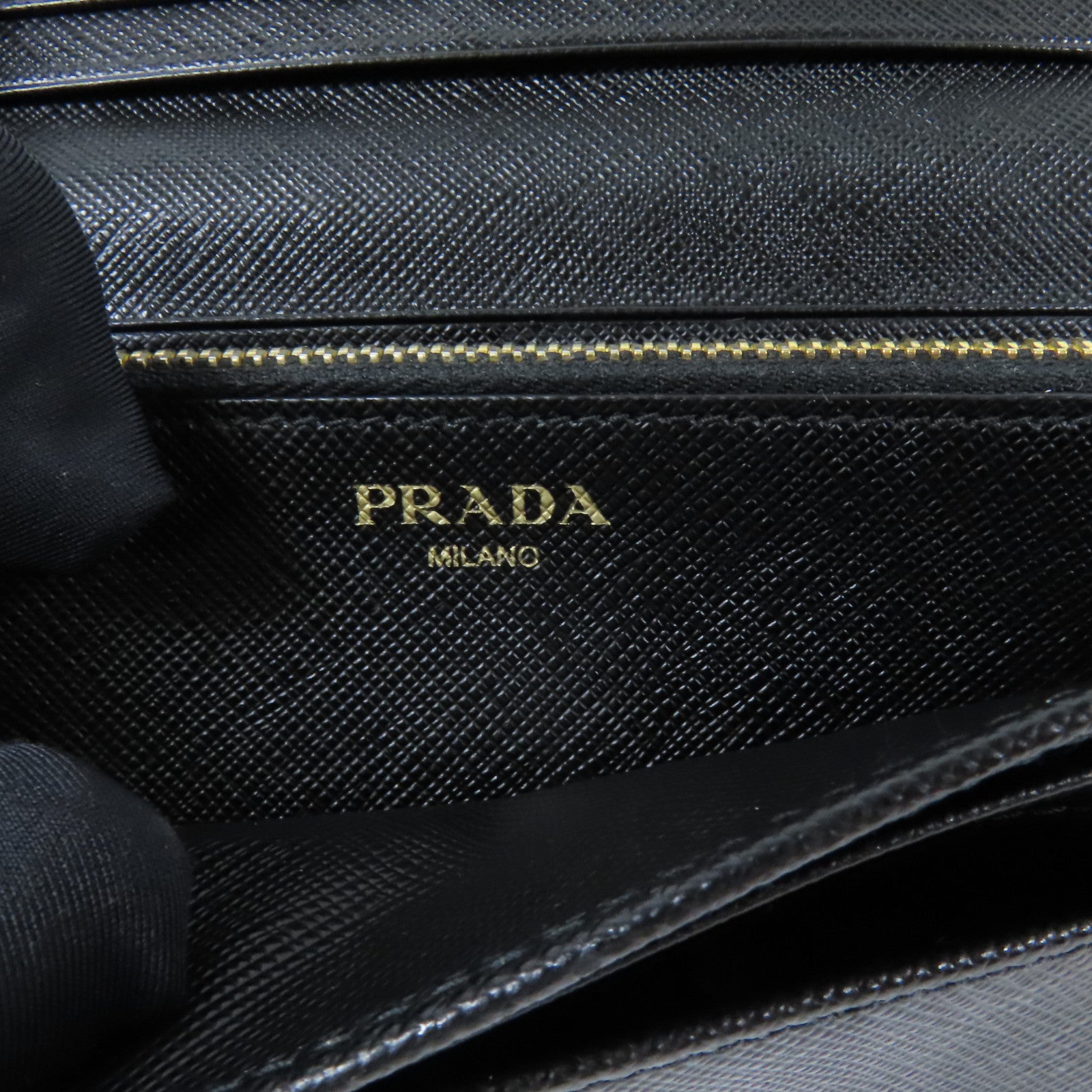 PRADA 牛皮皮革Long Wallet金扣長1錢包